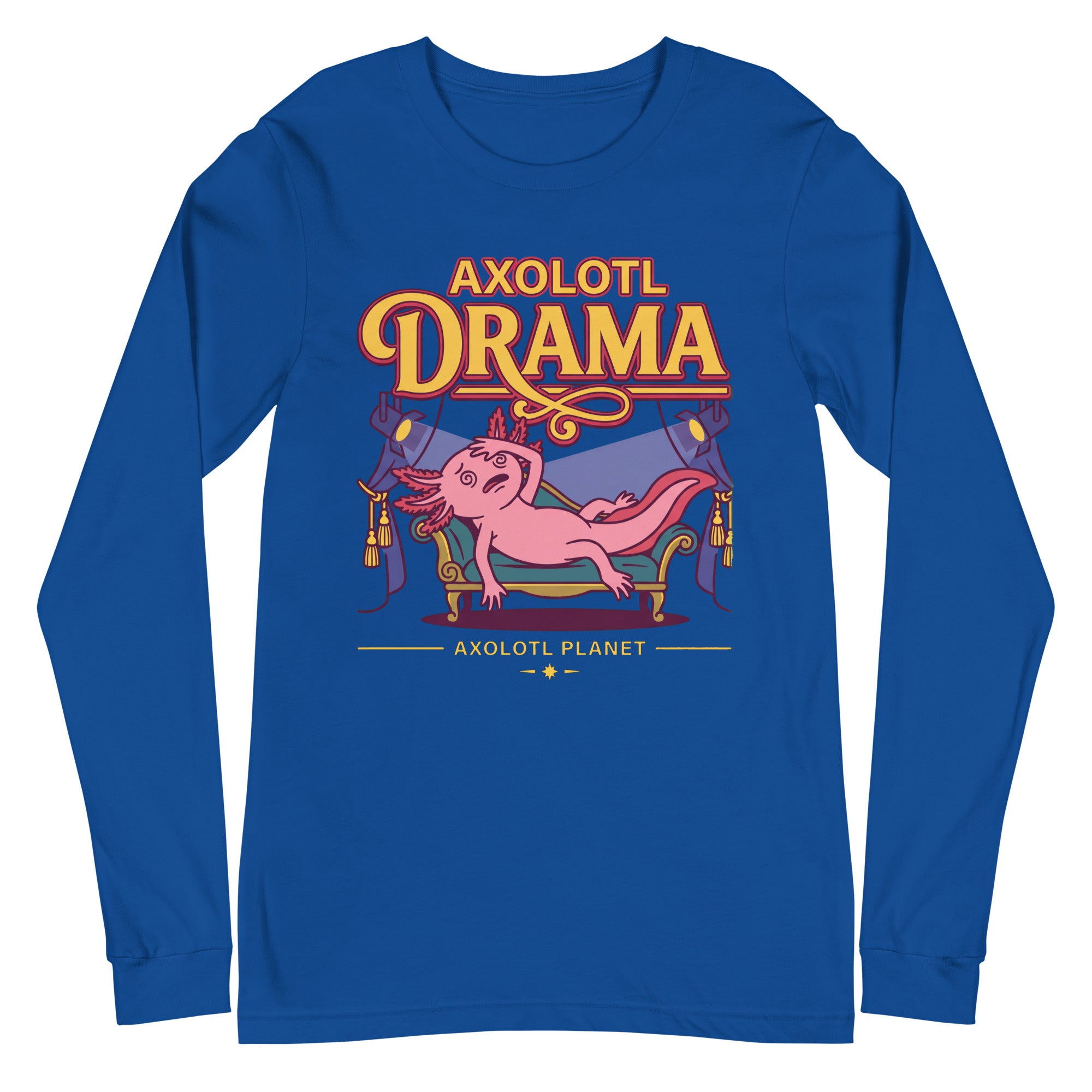 Axolotl Drama axolotl Long Sleeve Tee mockup
