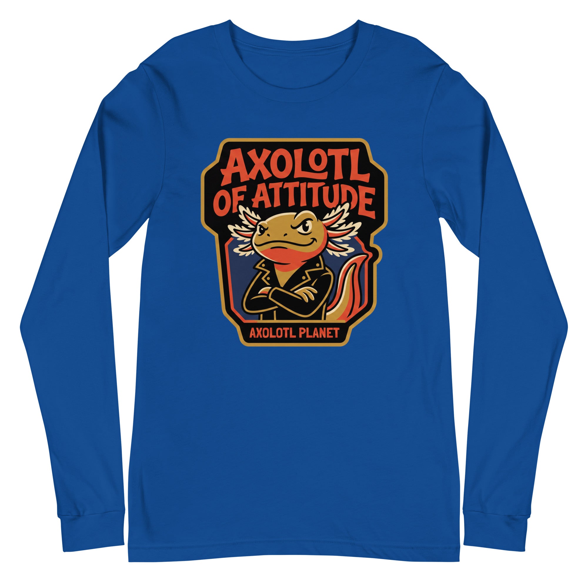 Axolotl of Attitude axolotl Long Sleeve Tee mockup