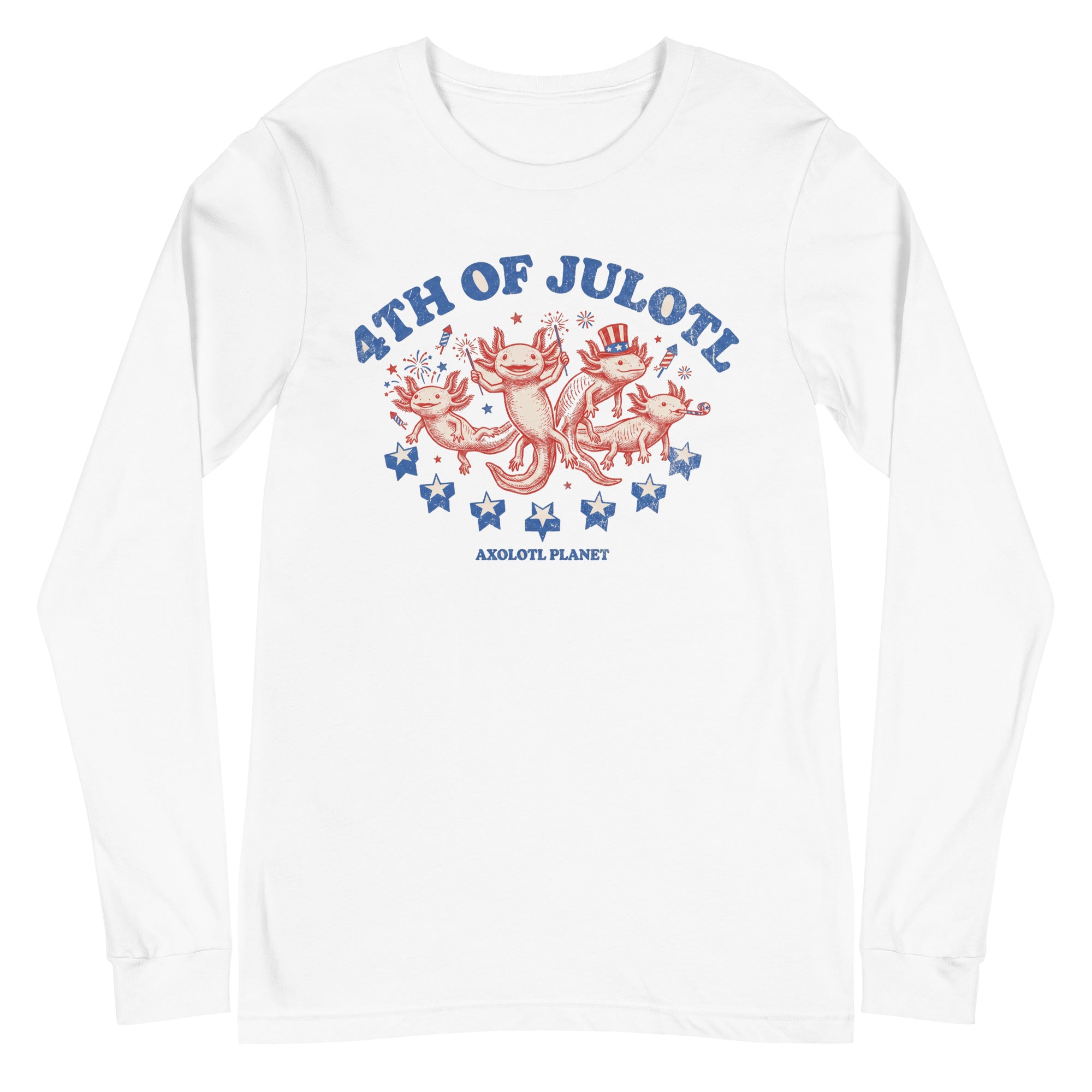 4th of Julotl Parade axolotl Long Sleeve Tee mockup