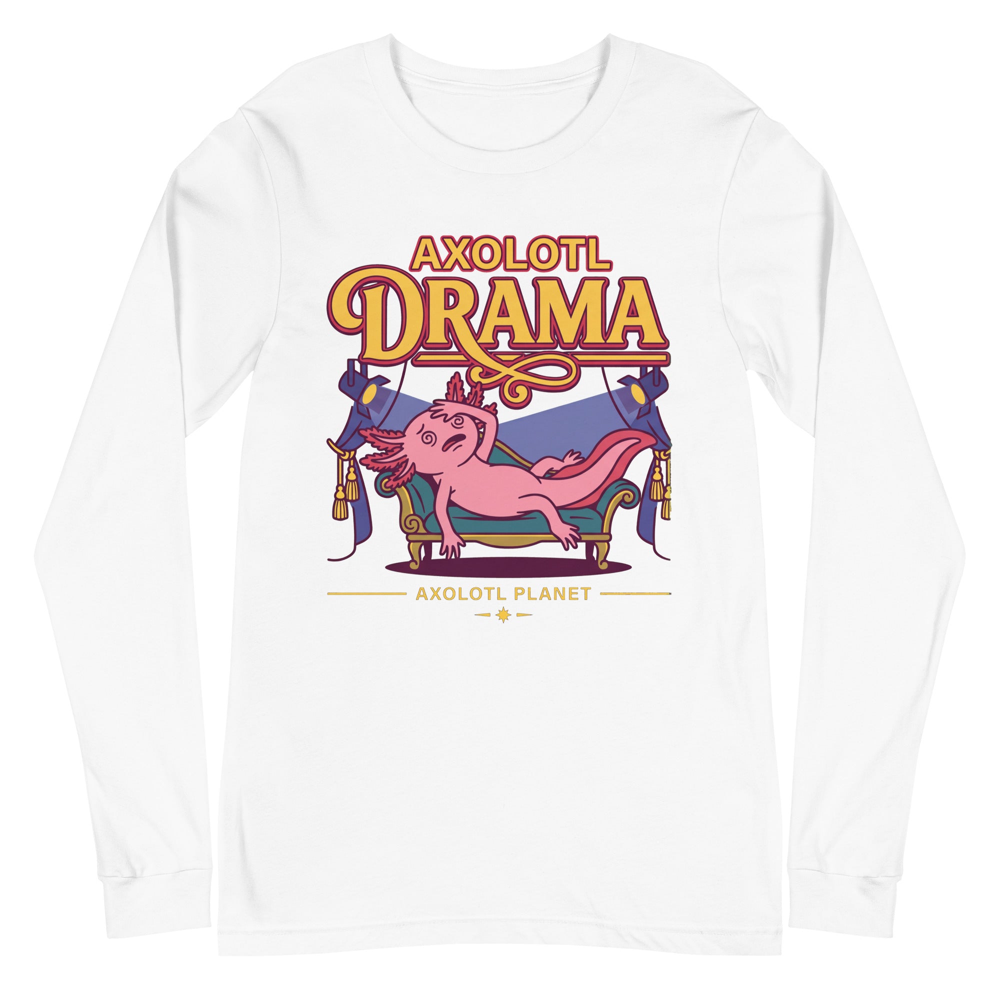 Axolotl Drama axolotl Long Sleeve Tee mockup