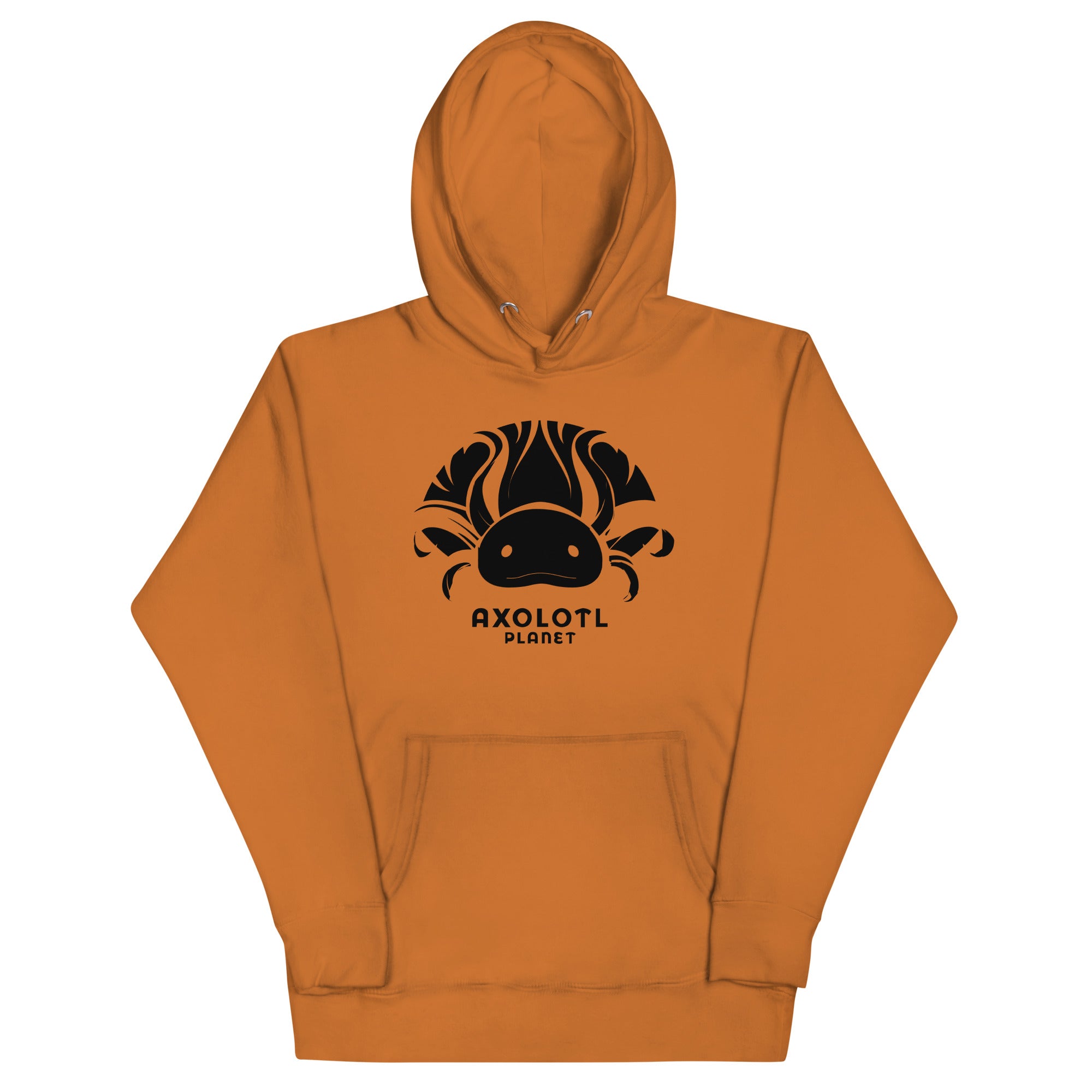 Axolotl Planet Logo (Black) axolotl Premium Hoodie mockup