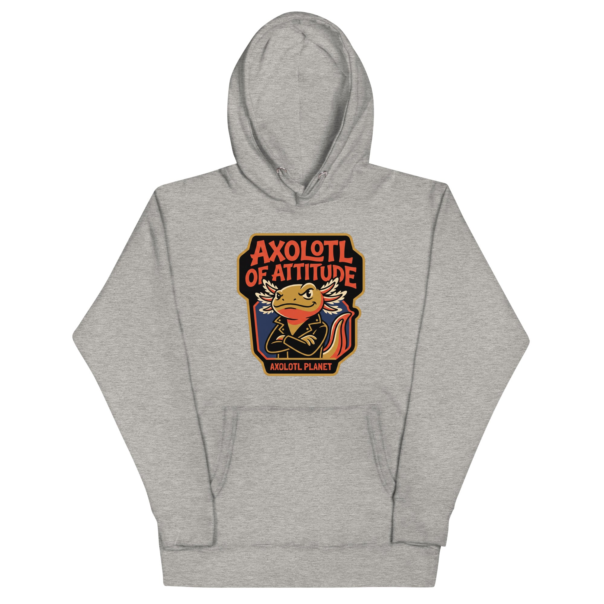 Axolotl of Attitude axolotl Premium Hoodie mockup