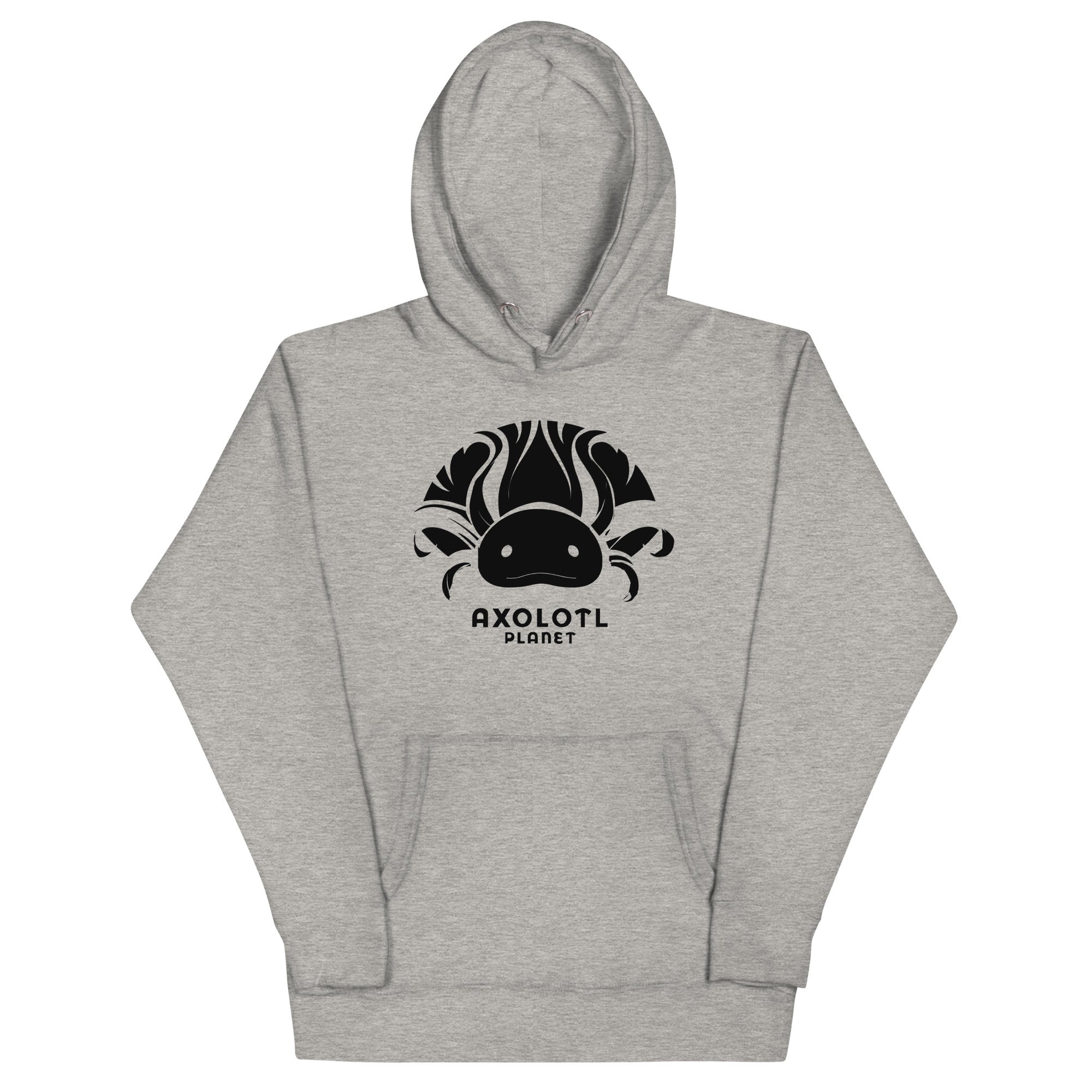 Axolotl Planet Logo (Black) axolotl Premium Hoodie mockup