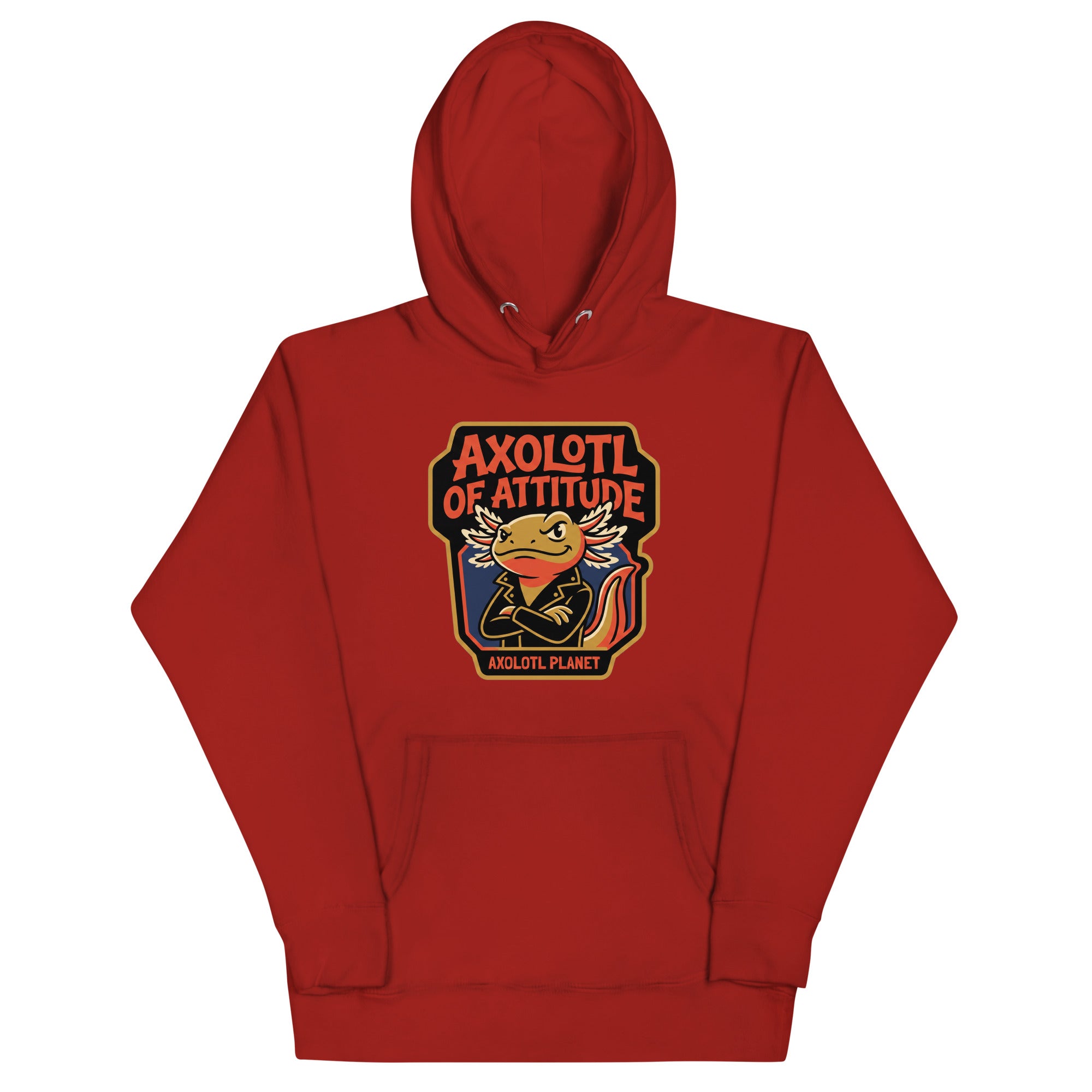Axolotl of Attitude axolotl Premium Hoodie mockup