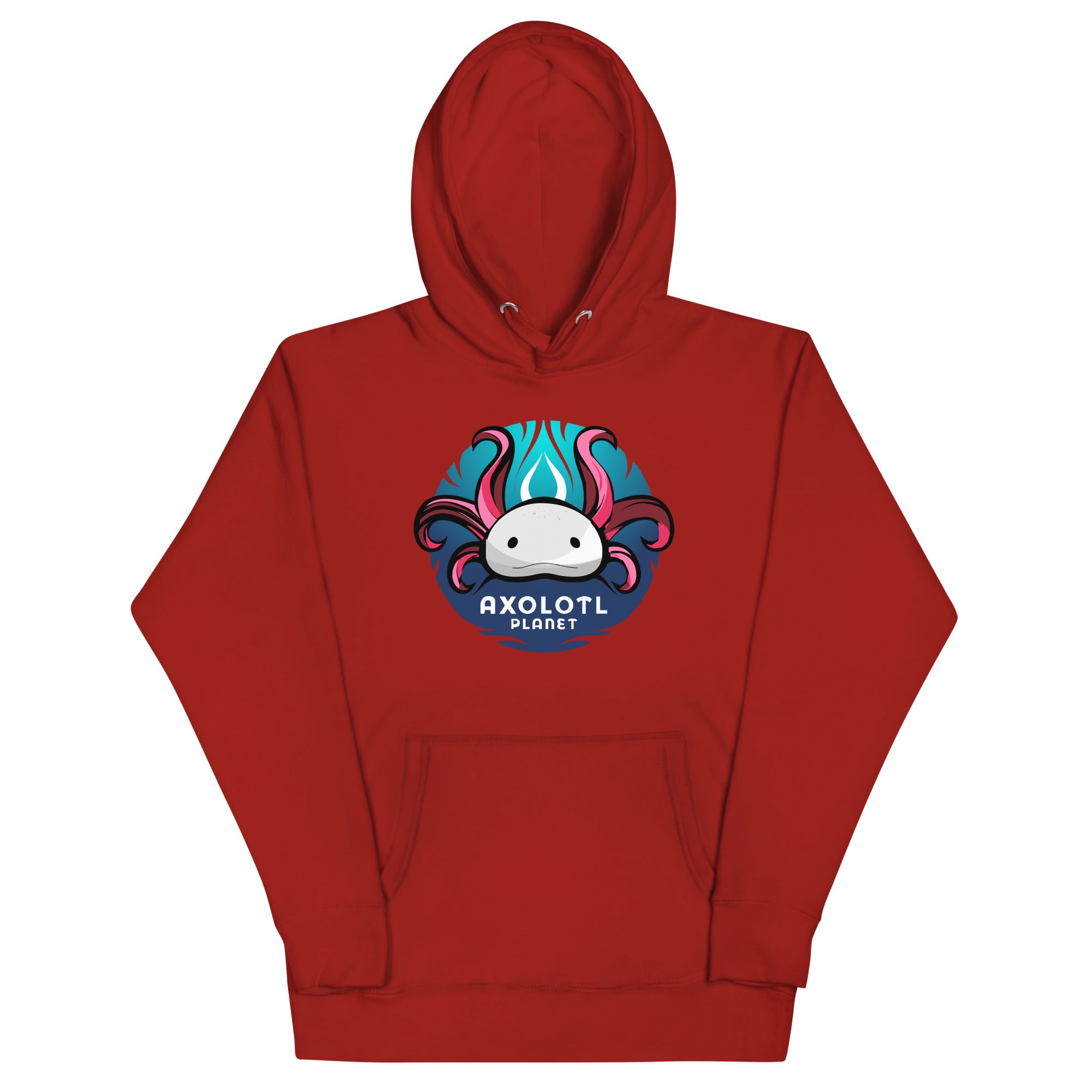 Axolotl Planet Logo axolotl Premium Hoodie mockup