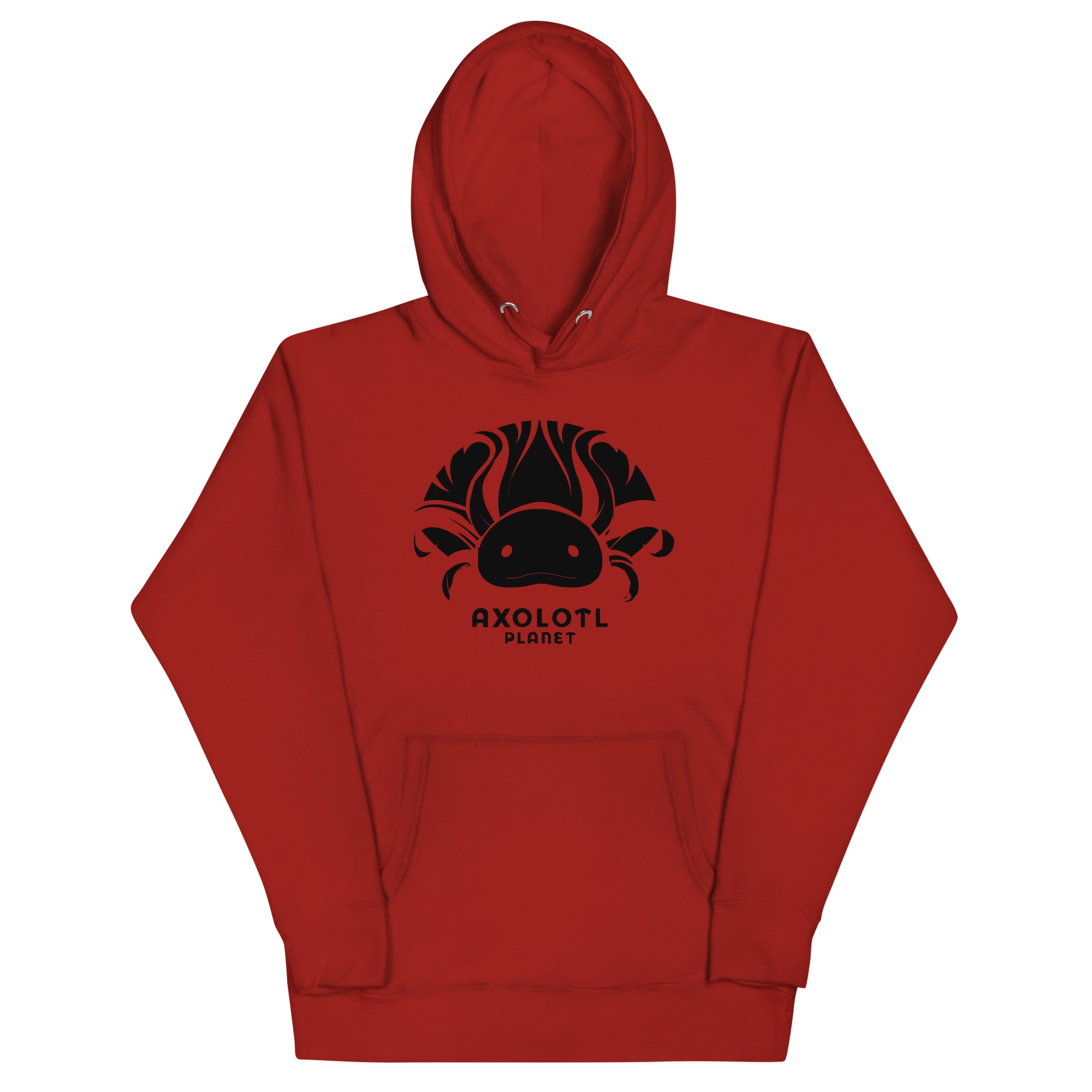 Axolotl Planet Logo (Black) axolotl Premium Hoodie mockup