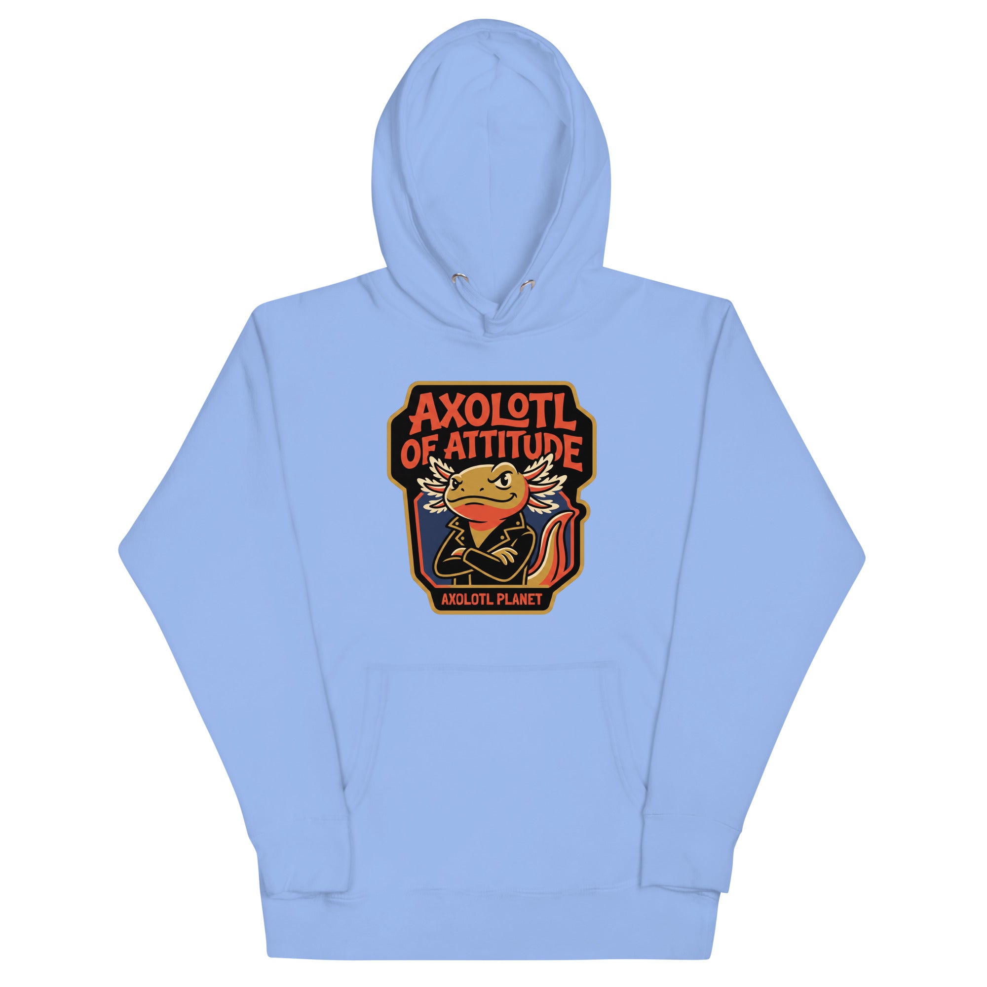 Axolotl of Attitude axolotl Premium Hoodie mockup