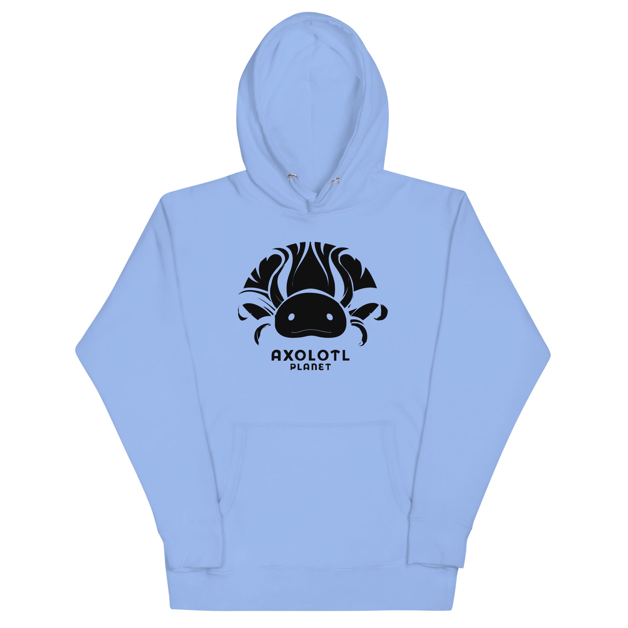 Axolotl Planet Logo (Black) axolotl Premium Hoodie mockup