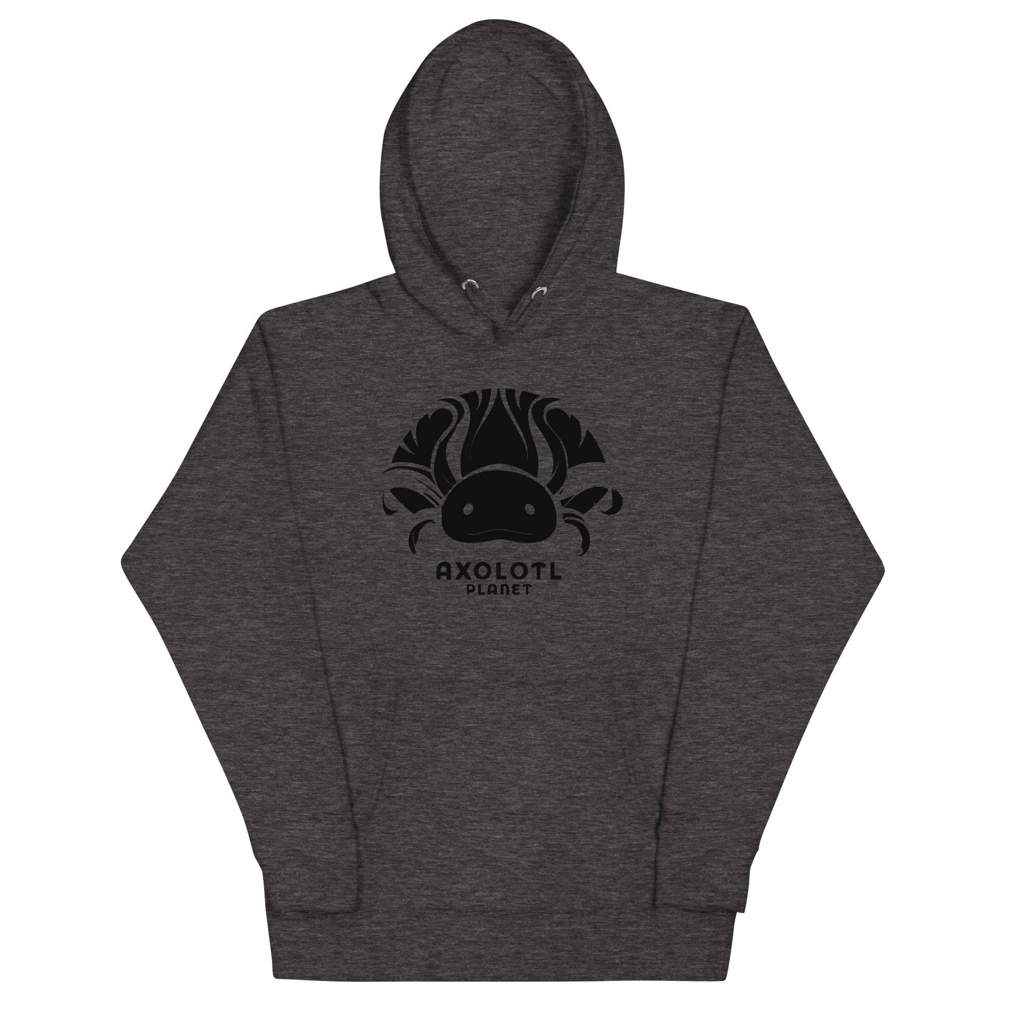 Axolotl Planet Logo (Black) axolotl Premium Hoodie mockup