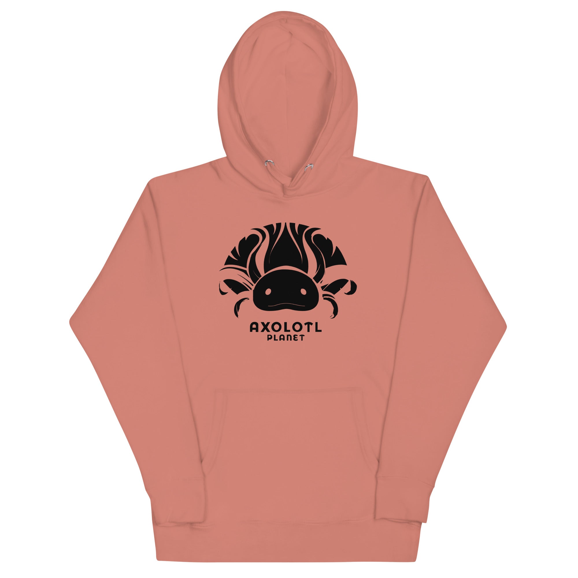 Axolotl Planet Logo (Black) axolotl Premium Hoodie mockup