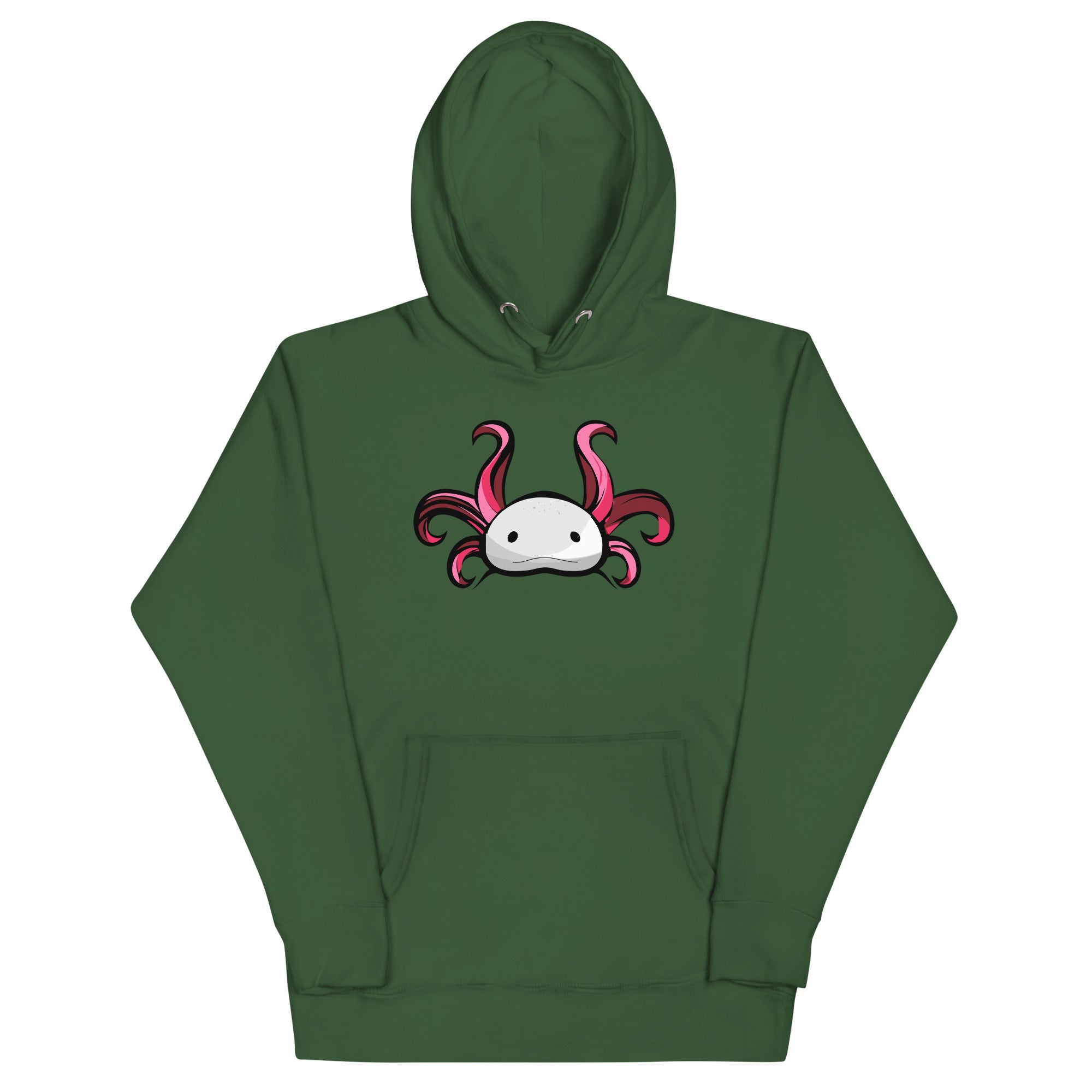 Axolotl Planet Logo Mark axolotl Premium Hoodie mockup