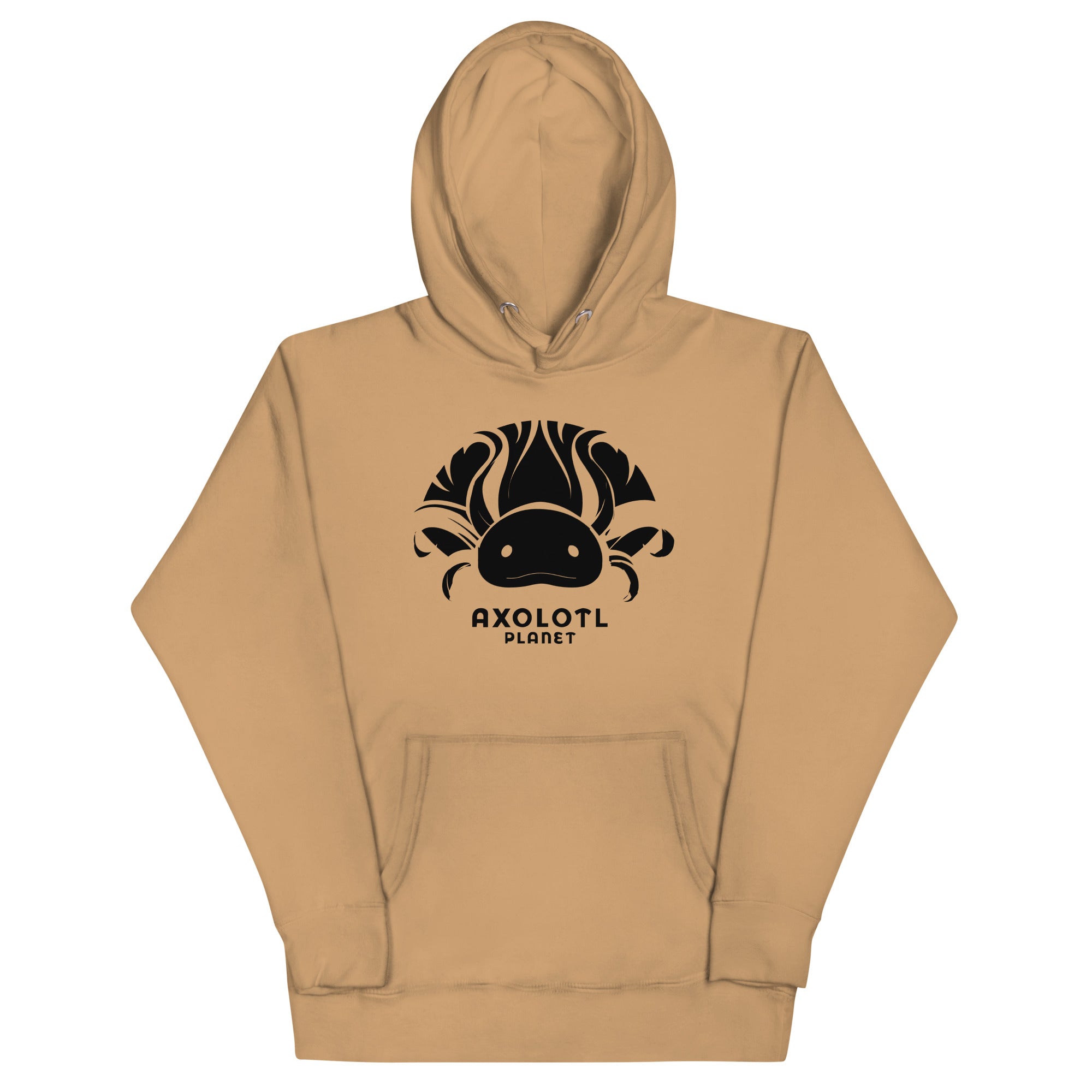 Axolotl Planet Logo (Black) axolotl Premium Hoodie mockup
