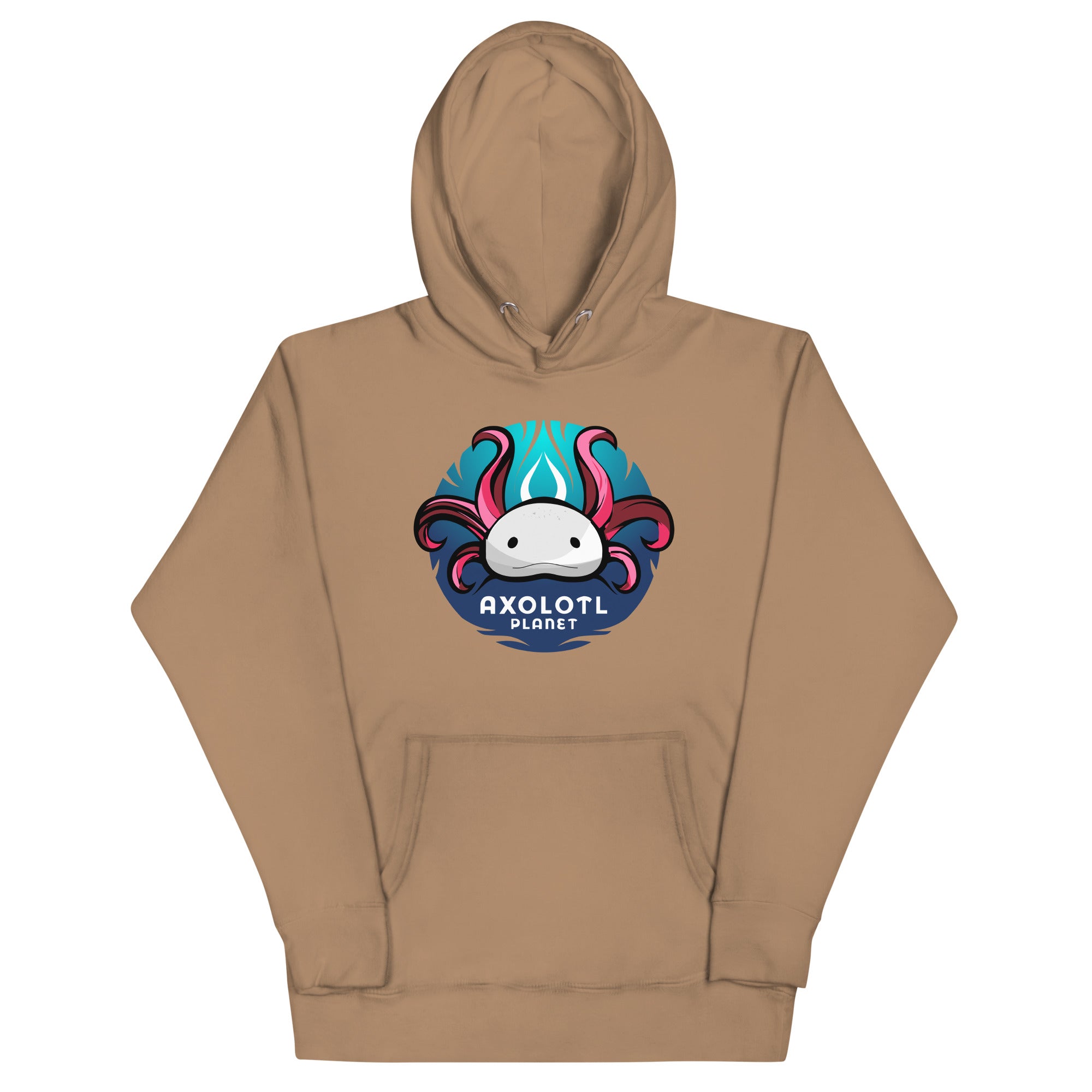 Axolotl Planet Logo axolotl Premium Hoodie mockup