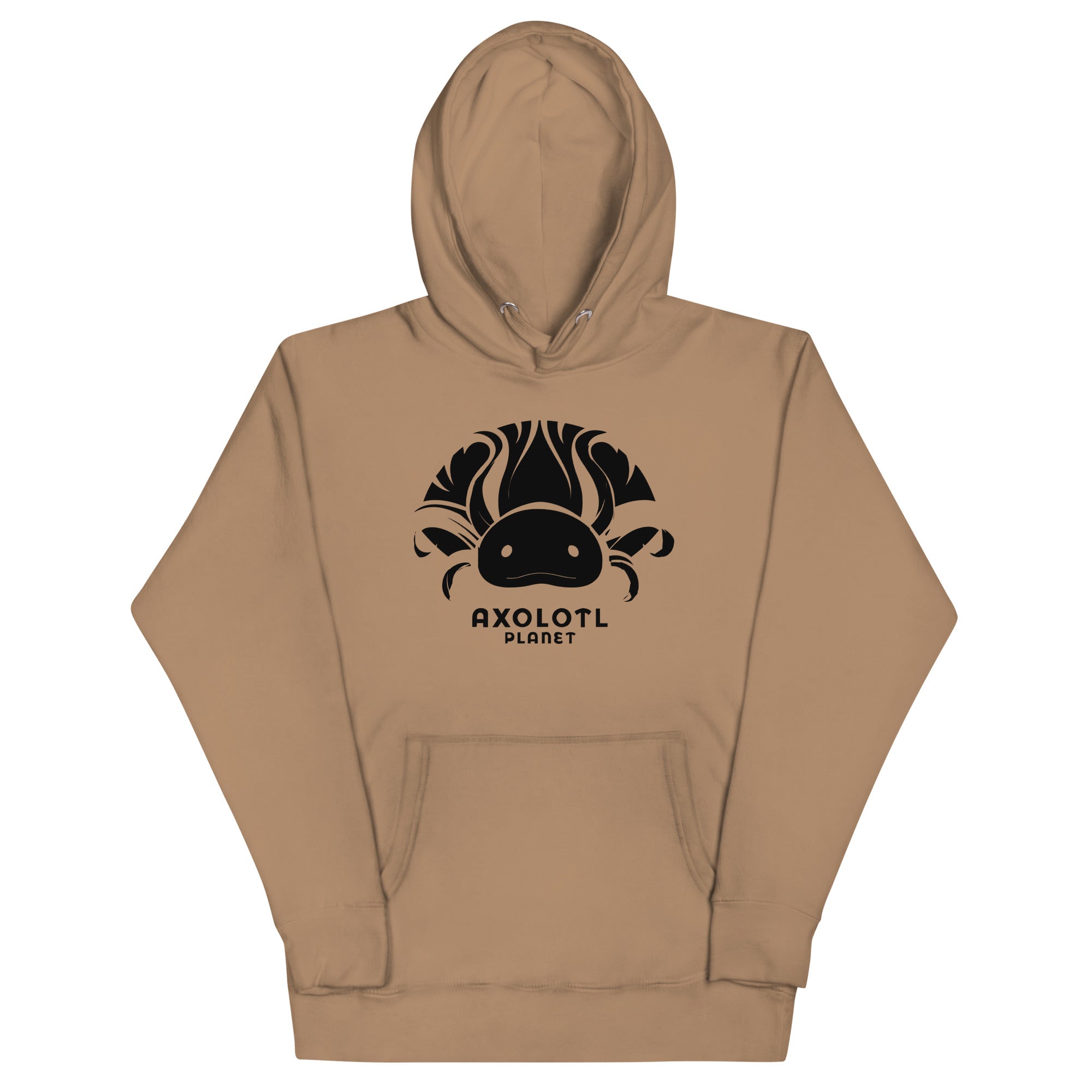 Axolotl Planet Logo (Black) axolotl Premium Hoodie mockup