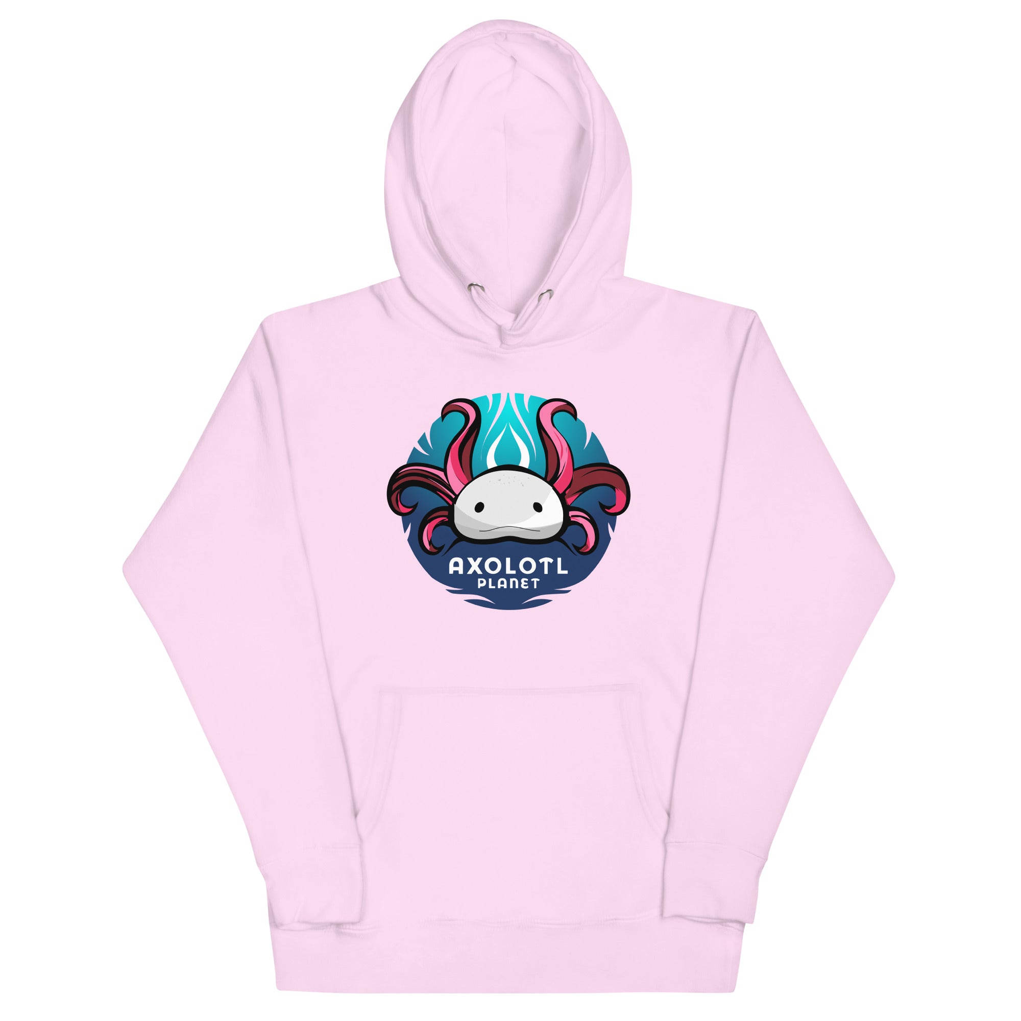 Axolotl Planet Logo axolotl Premium Hoodie mockup