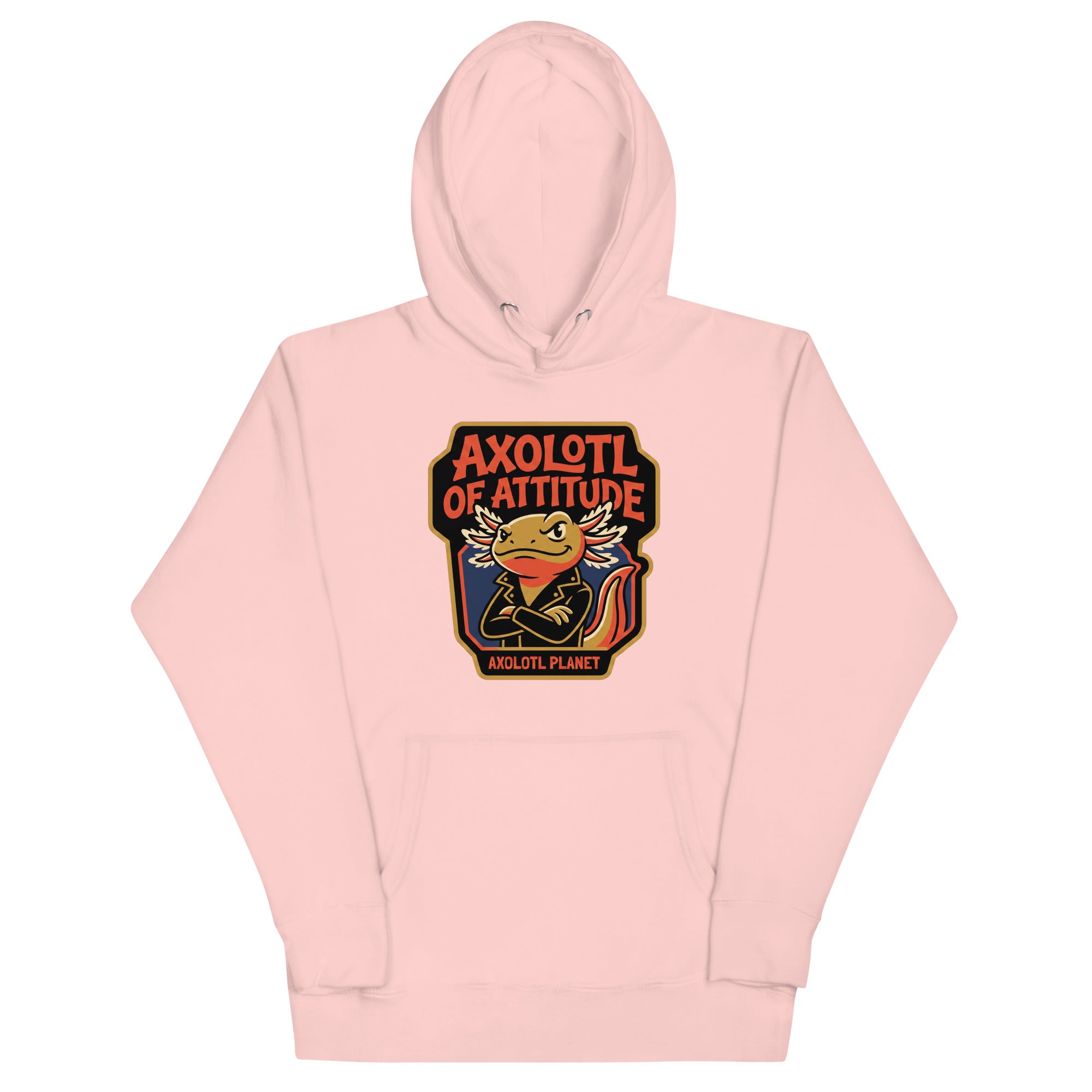 Axolotl of Attitude axolotl Premium Hoodie mockup