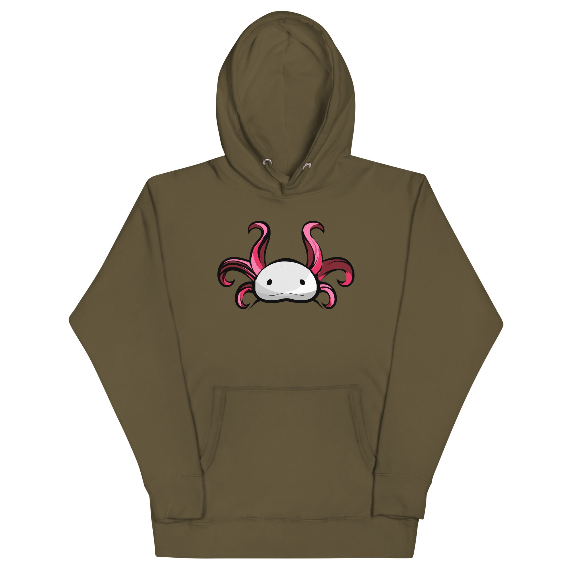 Axolotl Planet Logo Mark axolotl Premium Hoodie mockup