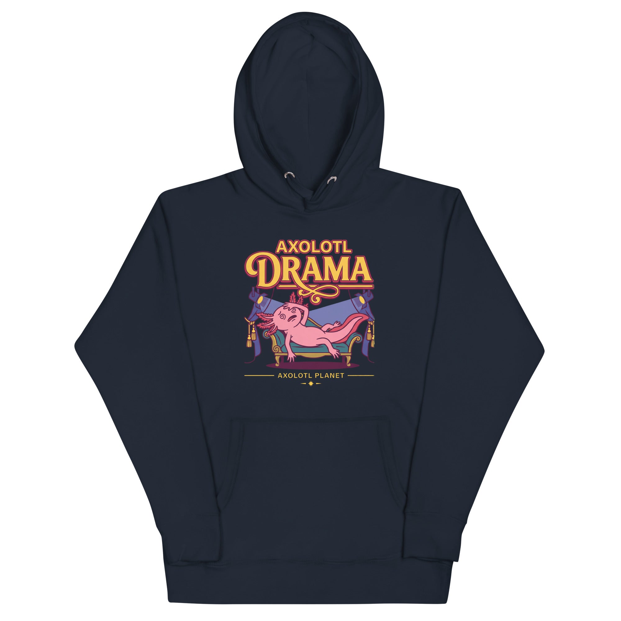 Axolotl Drama axolotl Premium Hoodie mockup