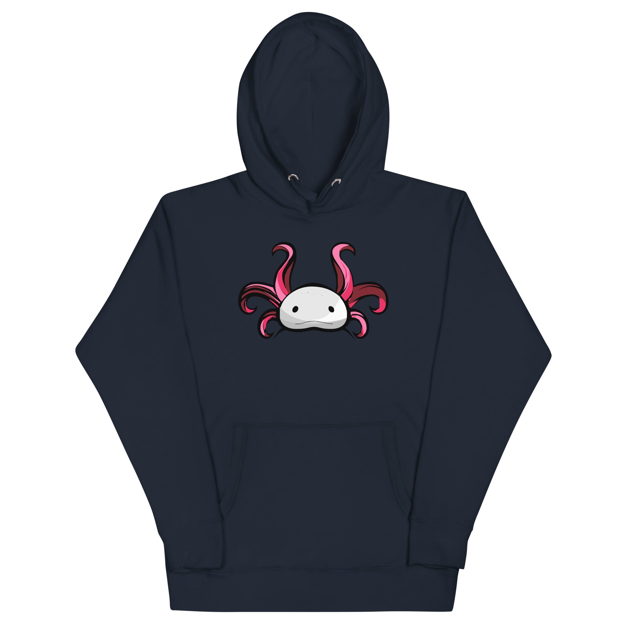Axolotl Planet Logo Mark axolotl Premium Hoodie mockup