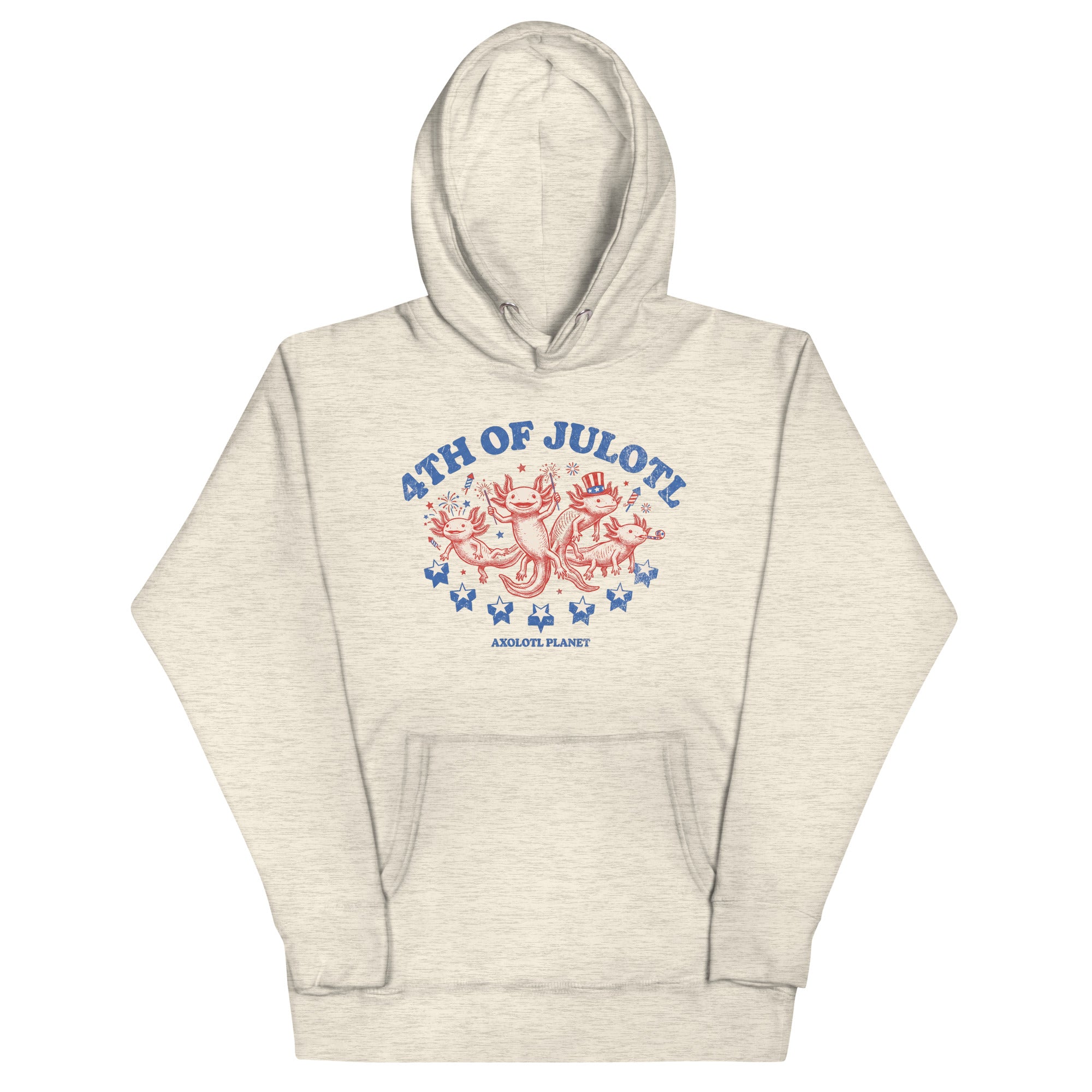 4th of Julotl Parade axolotl Premium Hoodie mockup