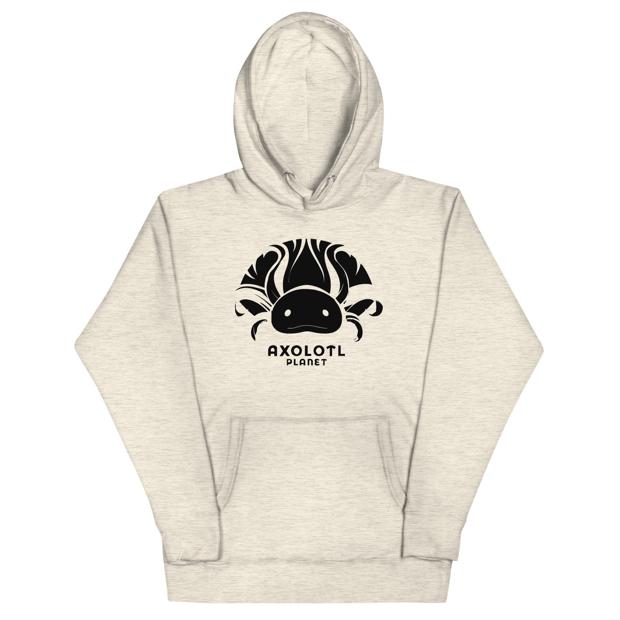 Axolotl Planet Logo (Black) axolotl Premium Hoodie mockup