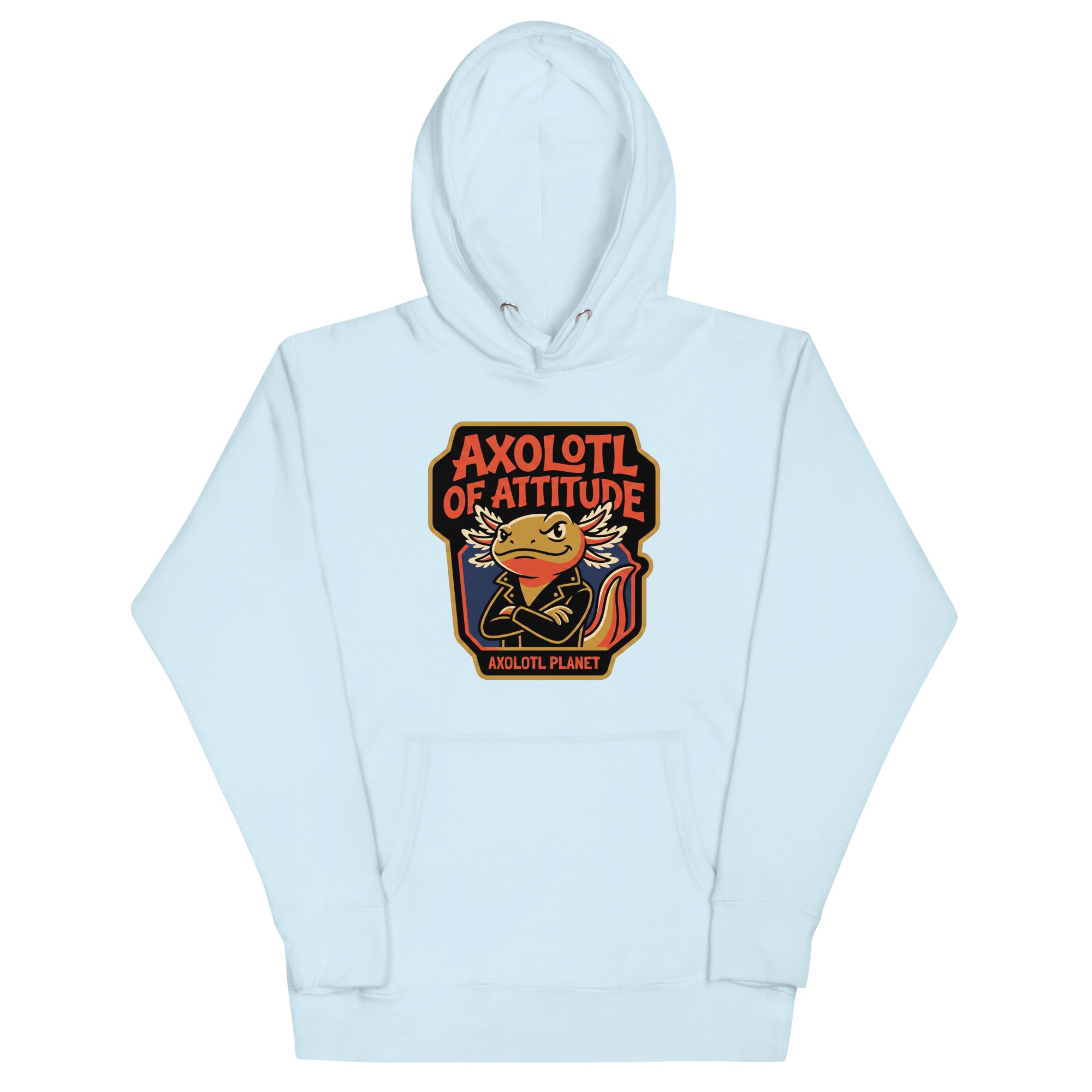 Axolotl of Attitude axolotl Premium Hoodie mockup