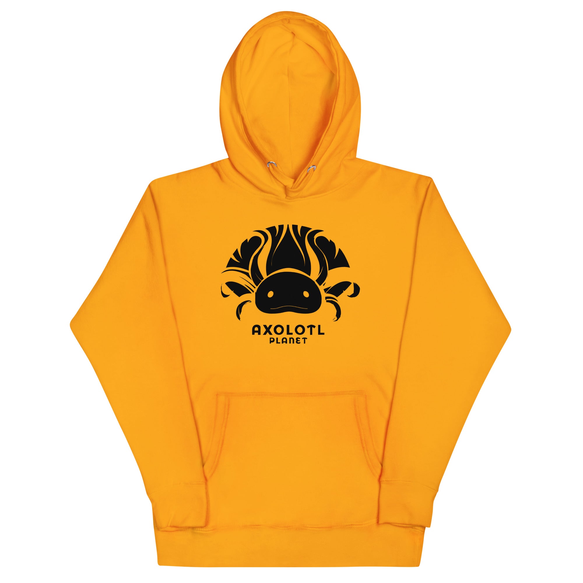 Axolotl Planet Logo (Black) axolotl Premium Hoodie mockup