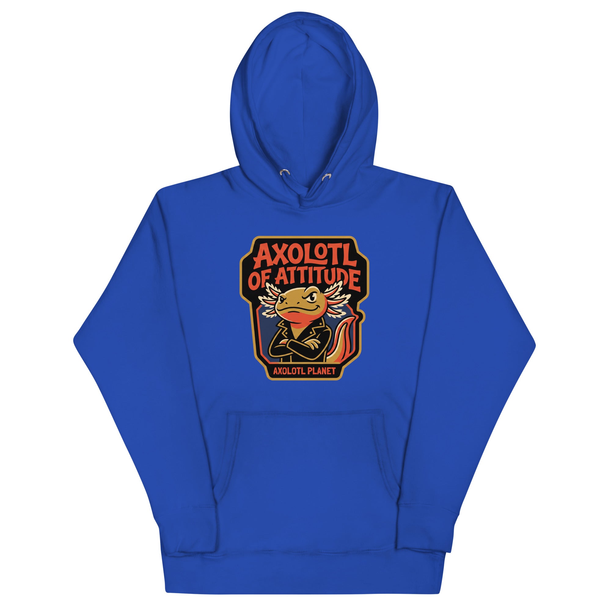 Axolotl of Attitude axolotl Premium Hoodie mockup