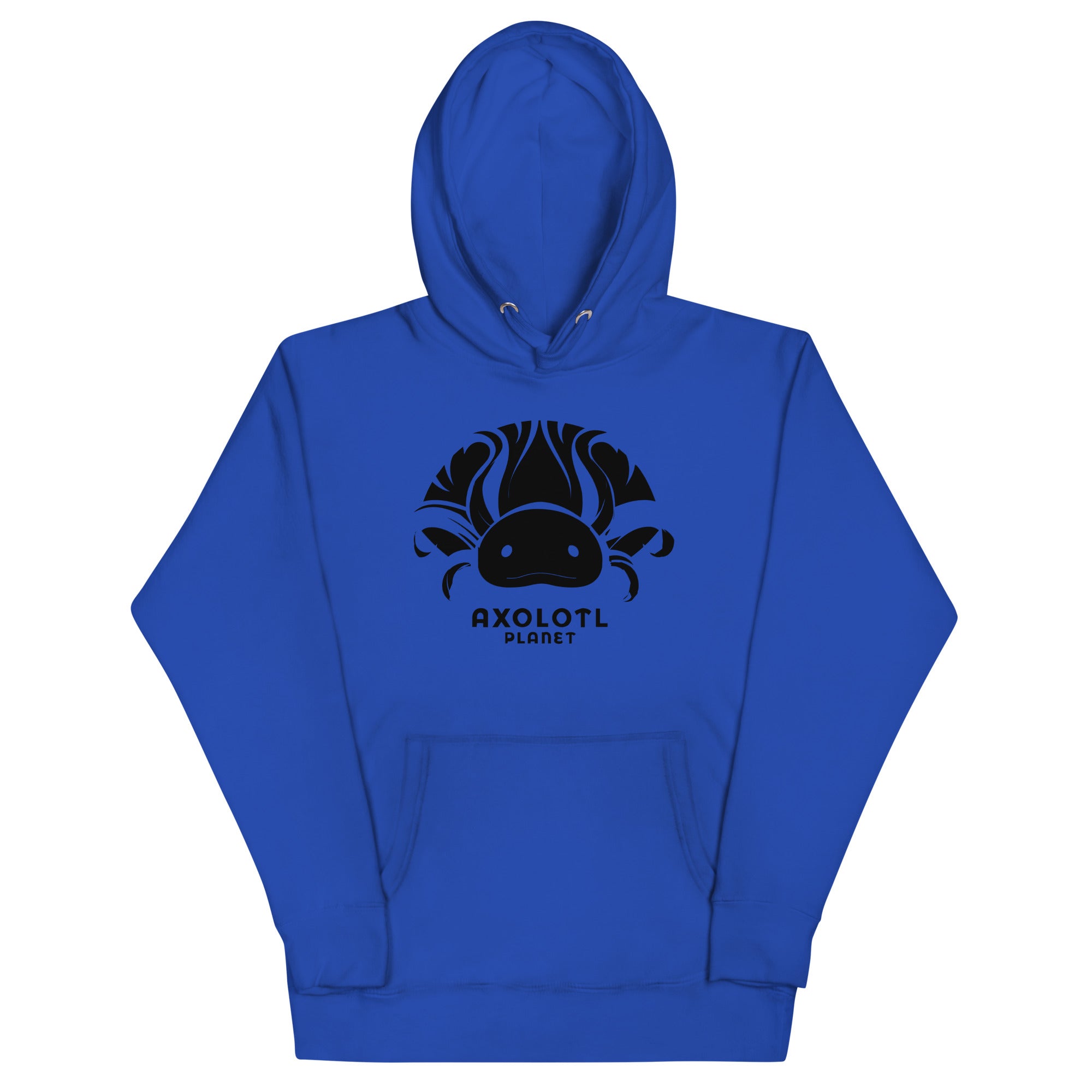 Axolotl Planet Logo (Black) axolotl Premium Hoodie mockup