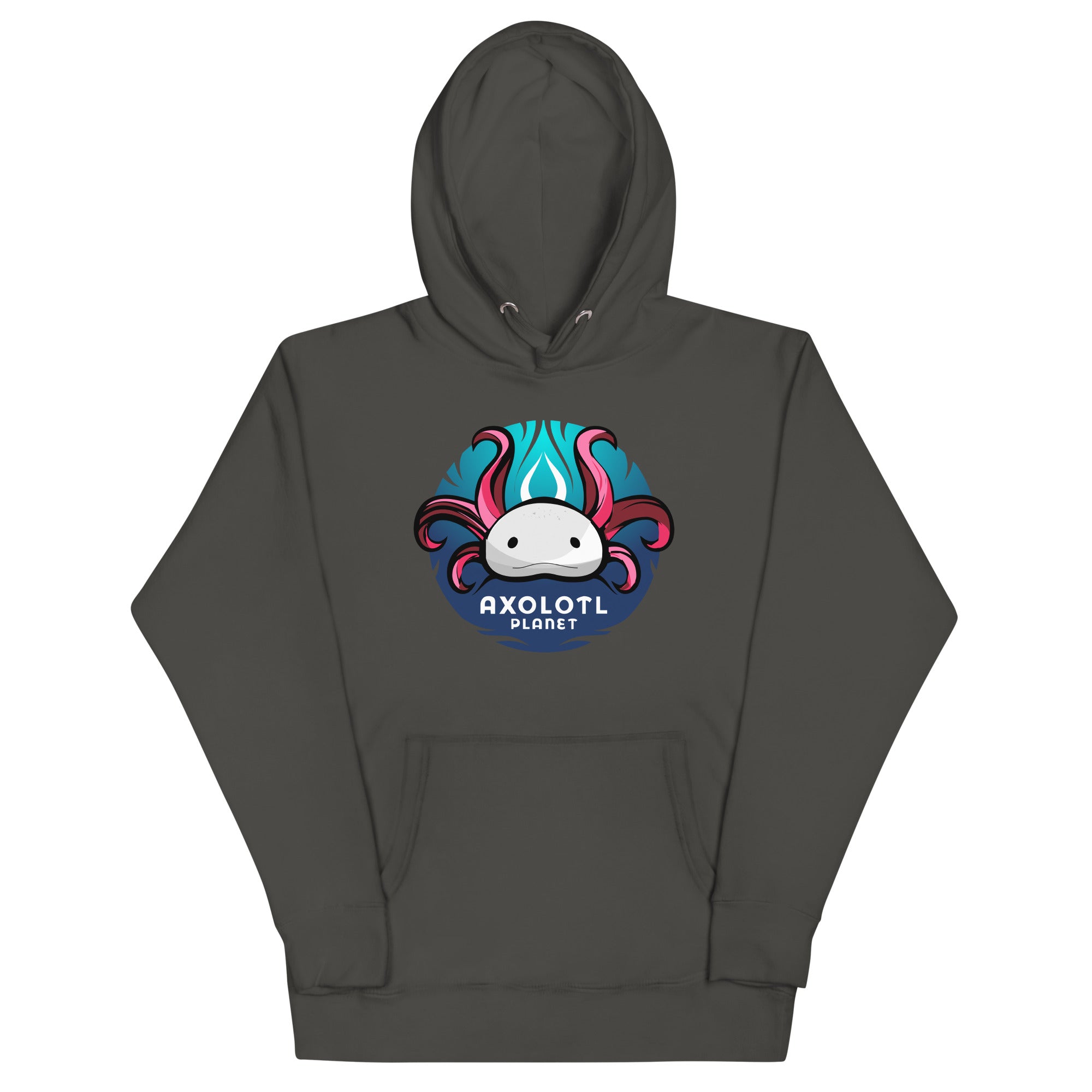 Axolotl Planet Logo axolotl Premium Hoodie mockup