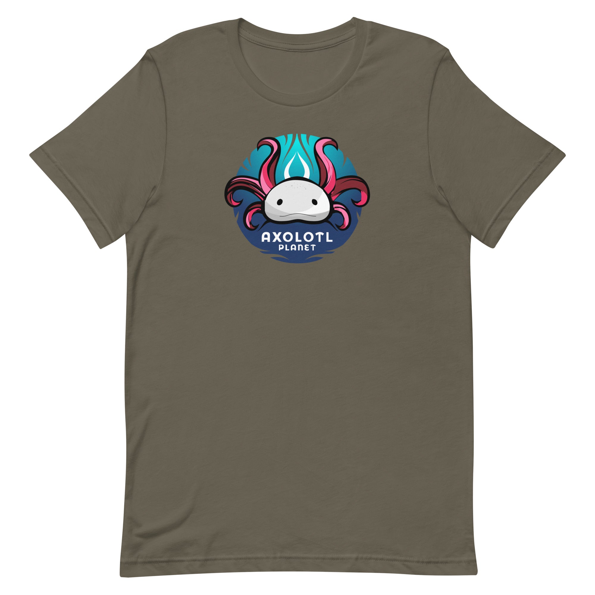 Axolotl Planet Logo axolotl T-Shirt mockup