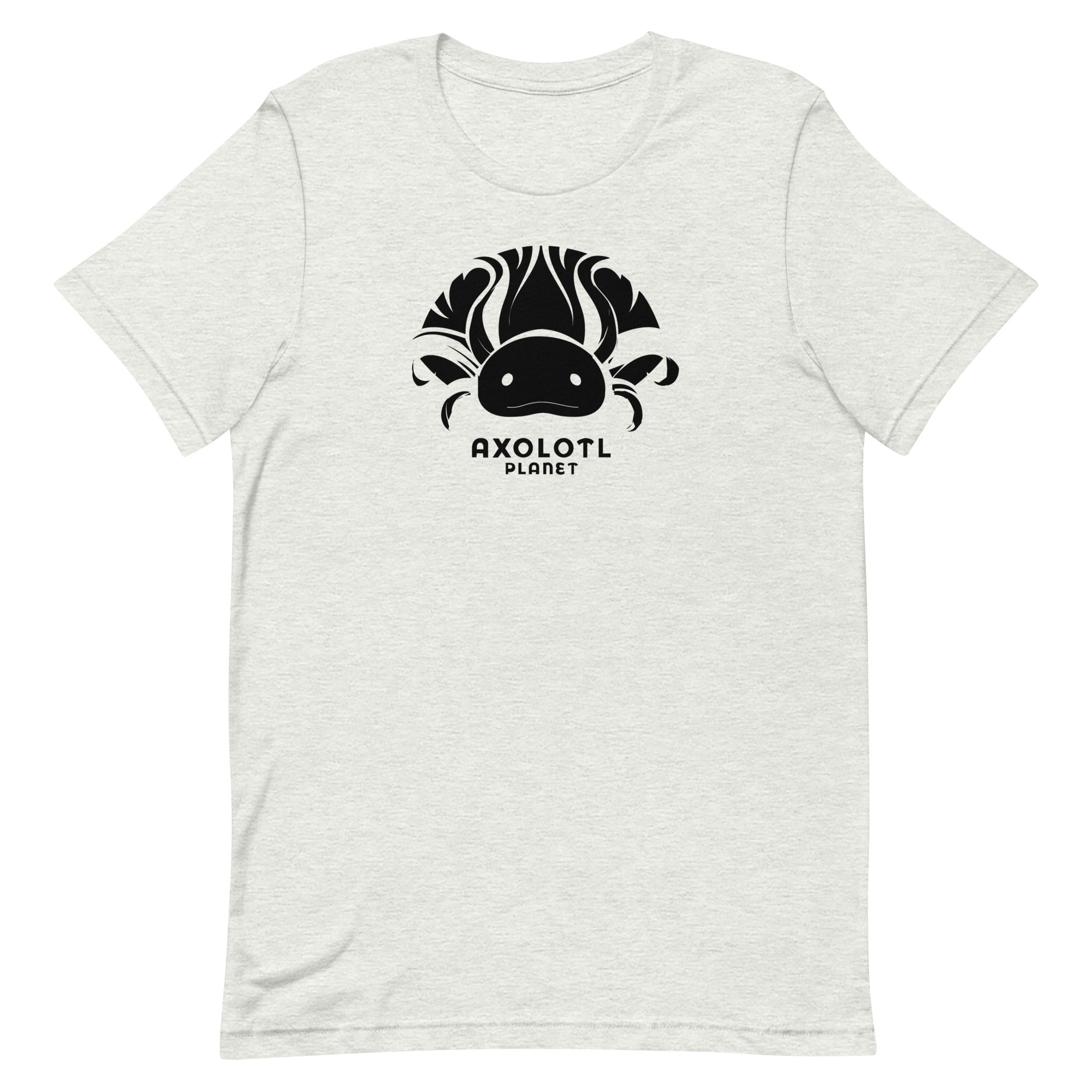 Axolotl Planet Logo (Black) axolotl T-Shirt mockup