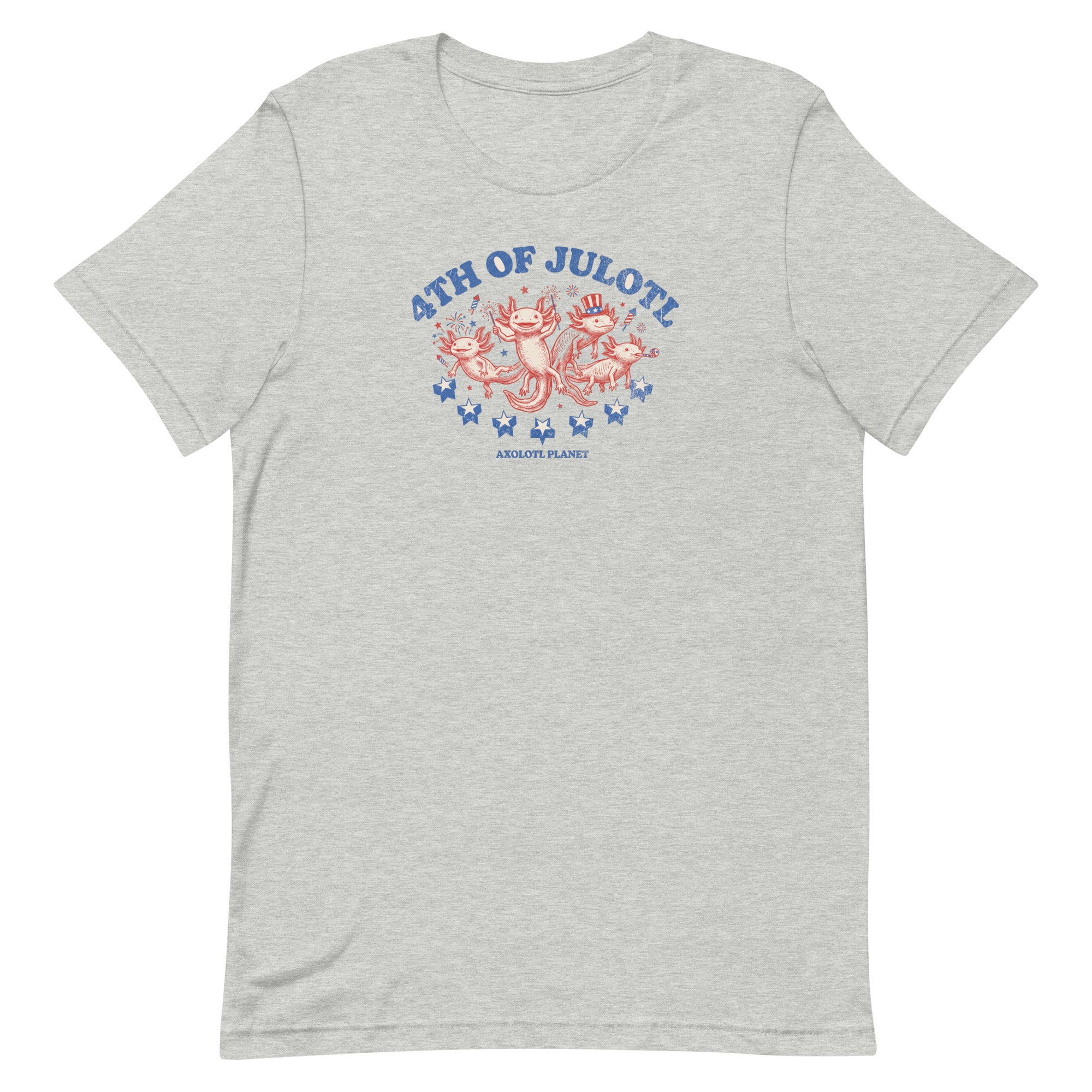 4th of Julotl Parade axolotl T-Shirt mockup