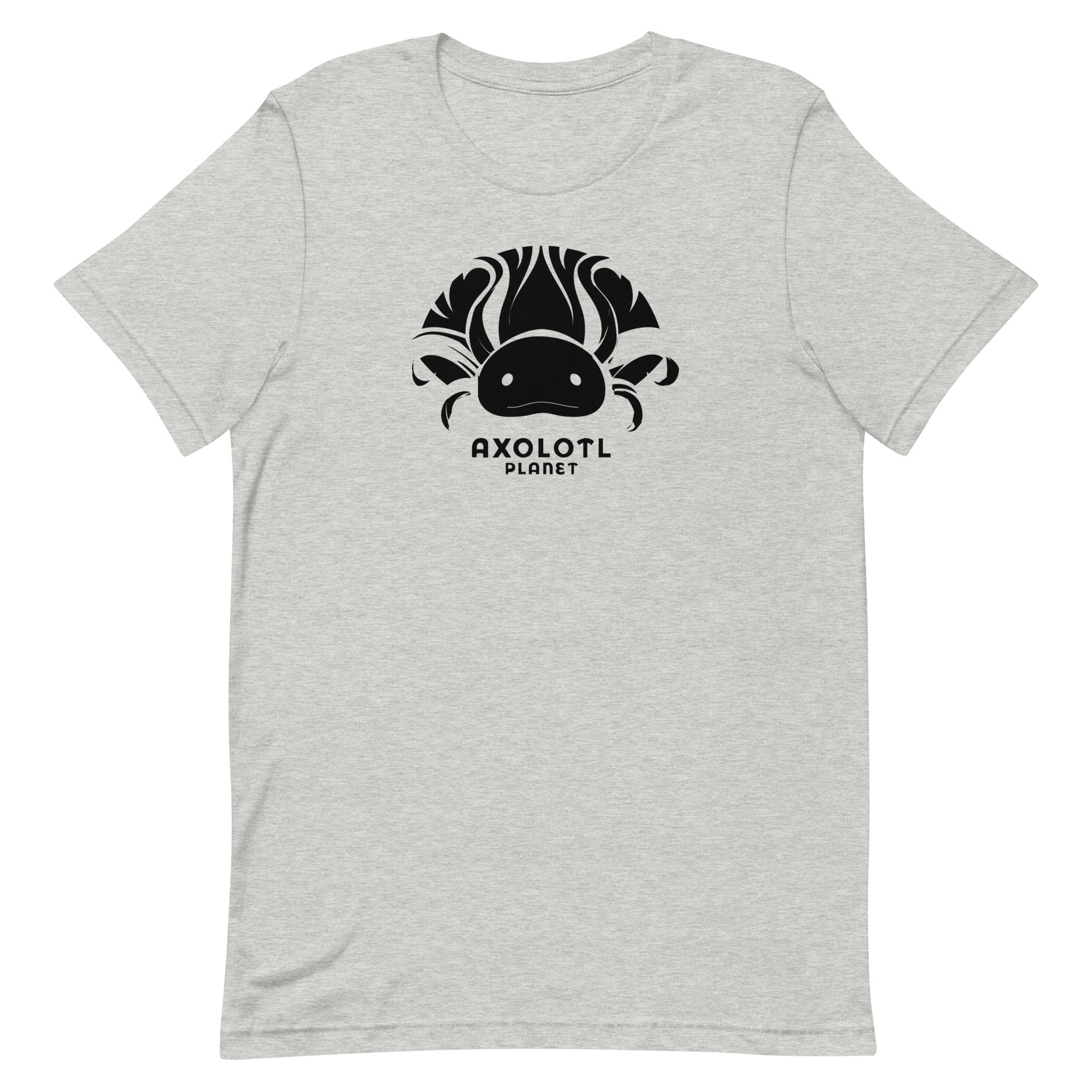 Axolotl Planet Logo (Black) axolotl T-Shirt mockup