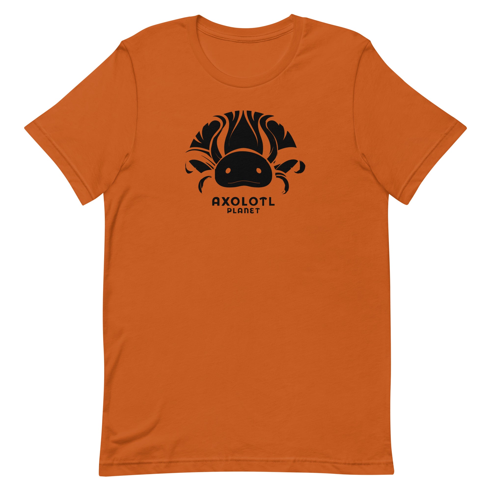 Axolotl Planet Logo (Black) axolotl T-Shirt mockup