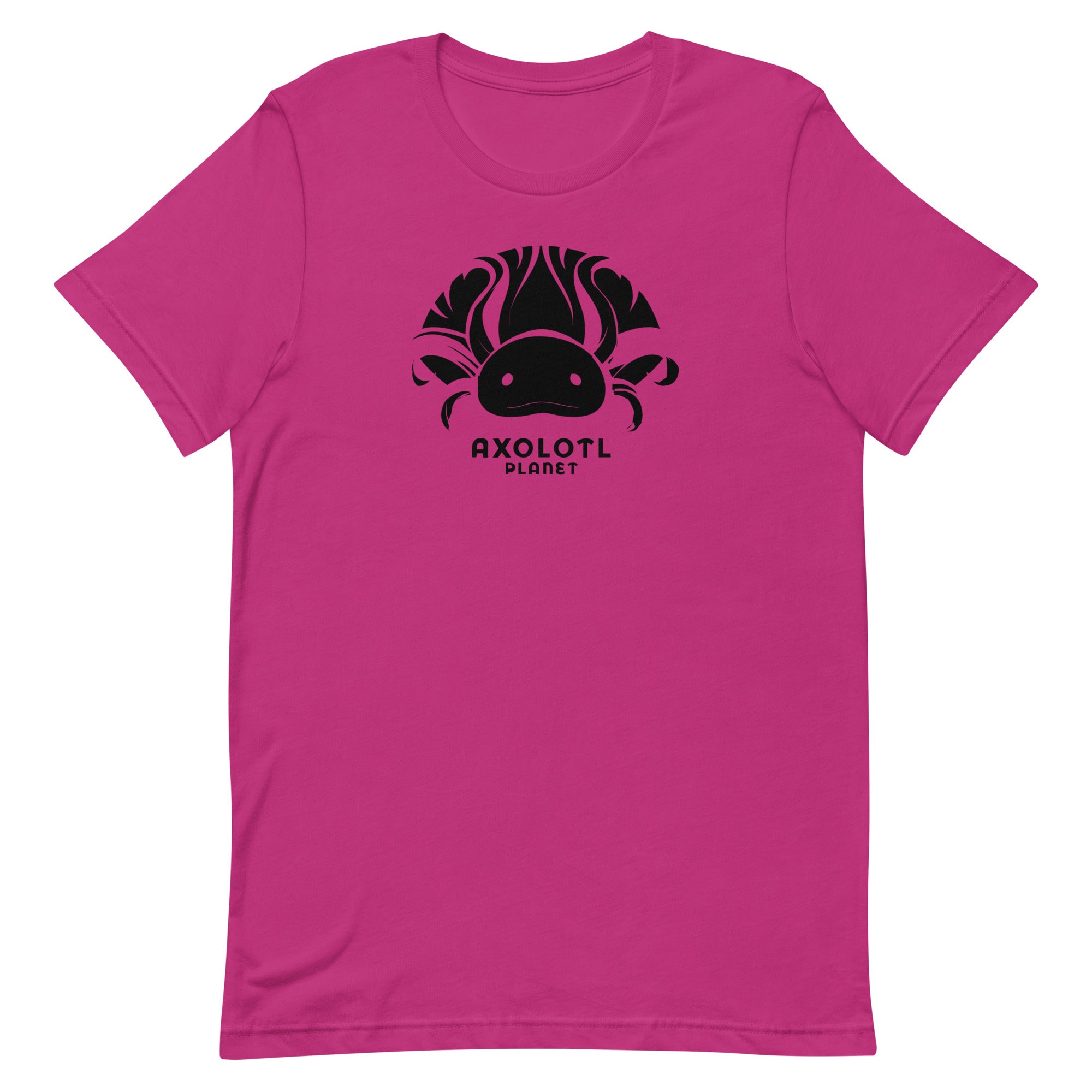 Axolotl Planet Logo (Black) axolotl T-Shirt mockup