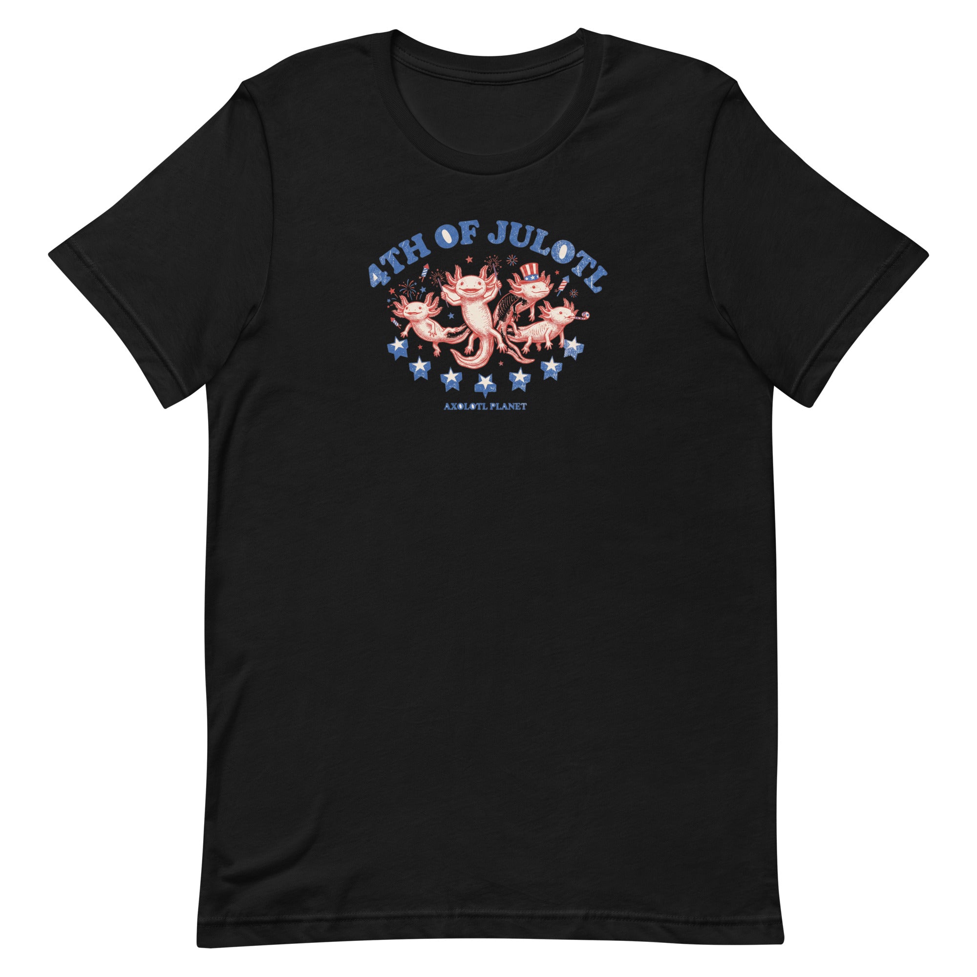 4th of Julotl Parade axolotl T-Shirt mockup