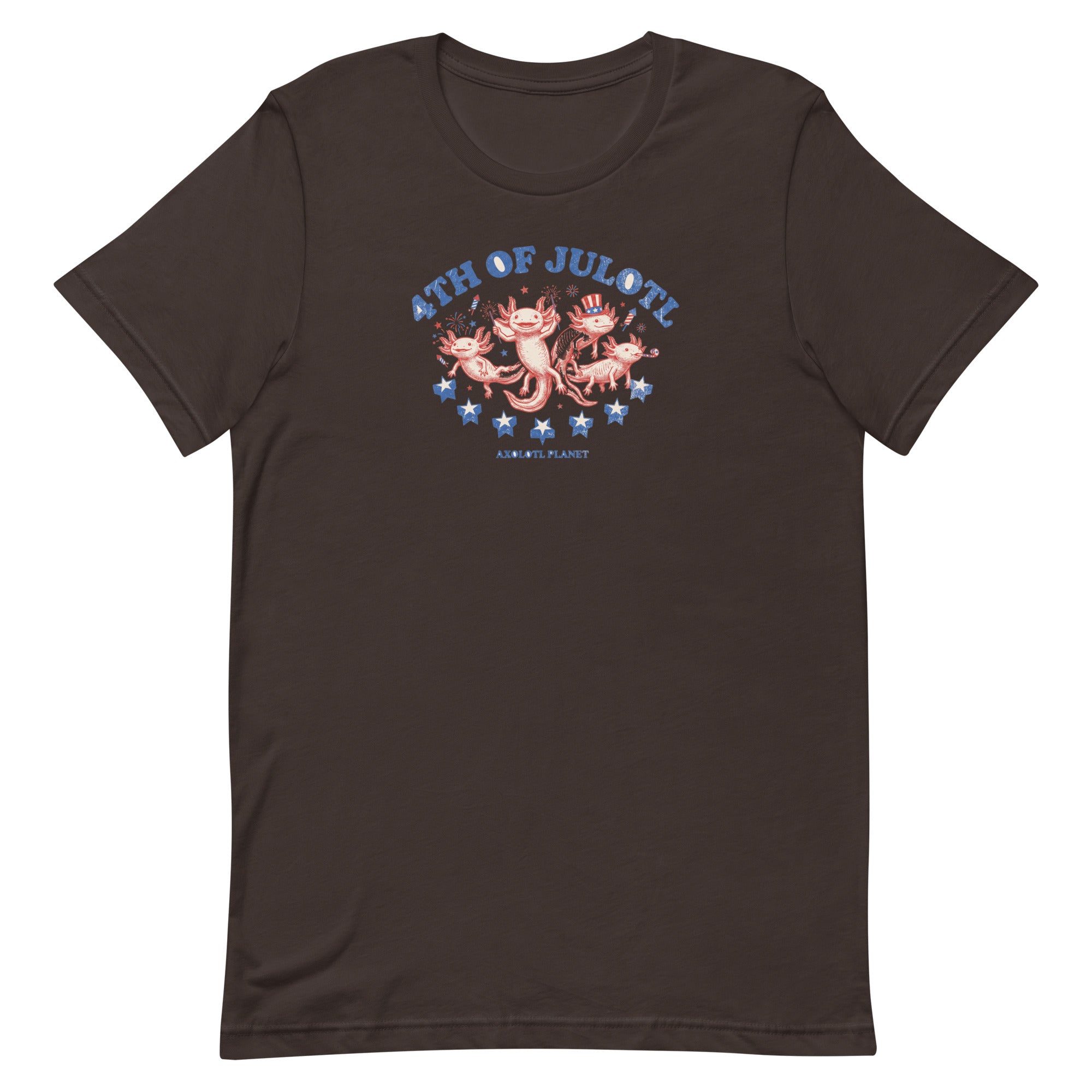 4th of Julotl Parade axolotl T-Shirt mockup
