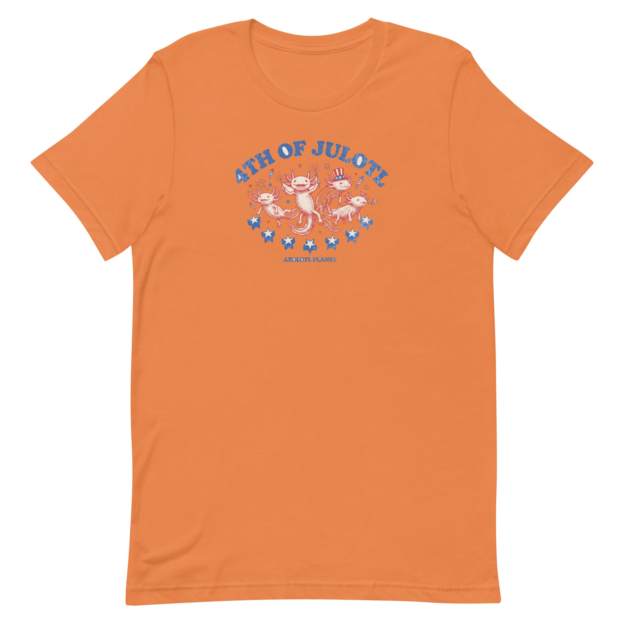 4th of Julotl Parade axolotl T-Shirt mockup