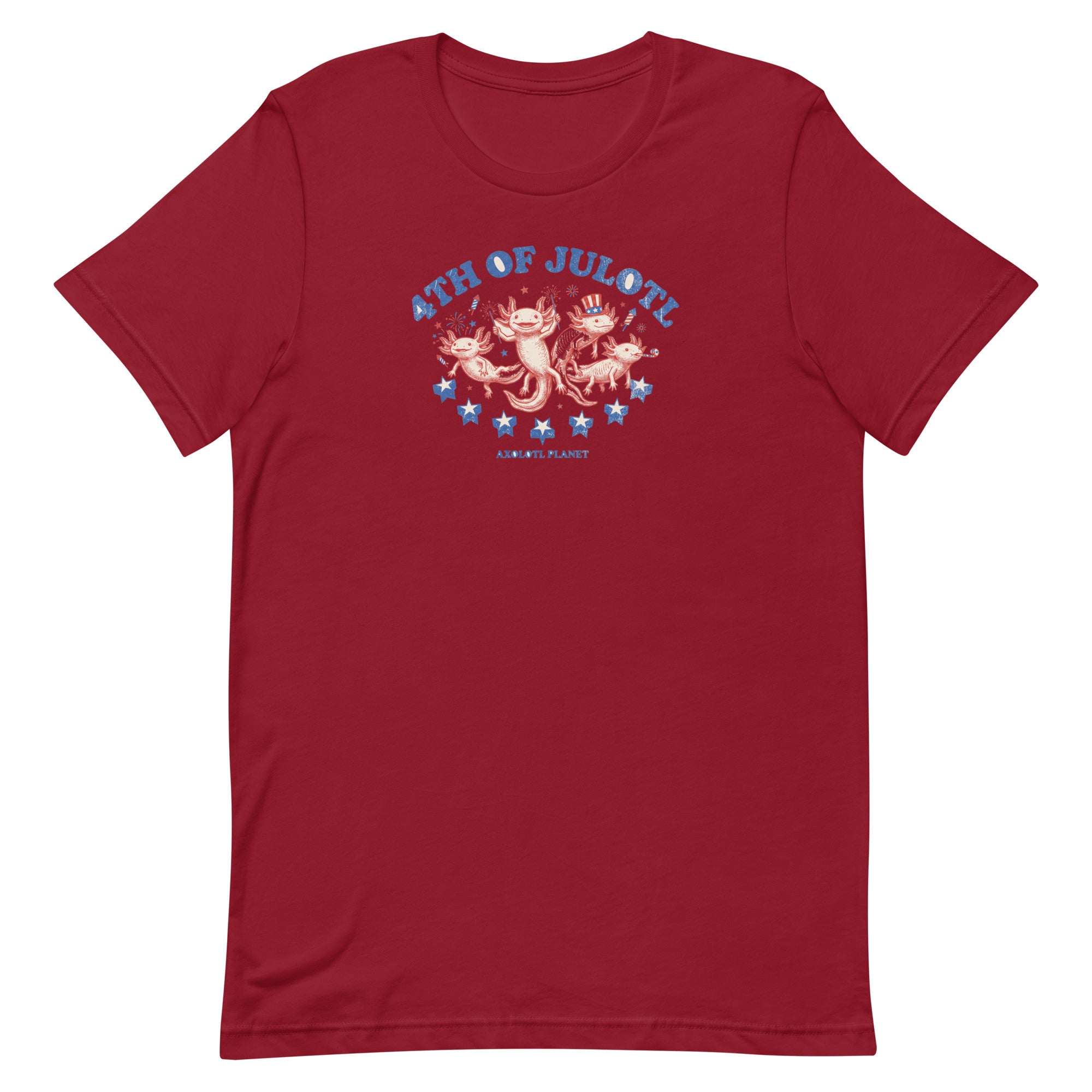 4th of Julotl Parade axolotl T-Shirt mockup