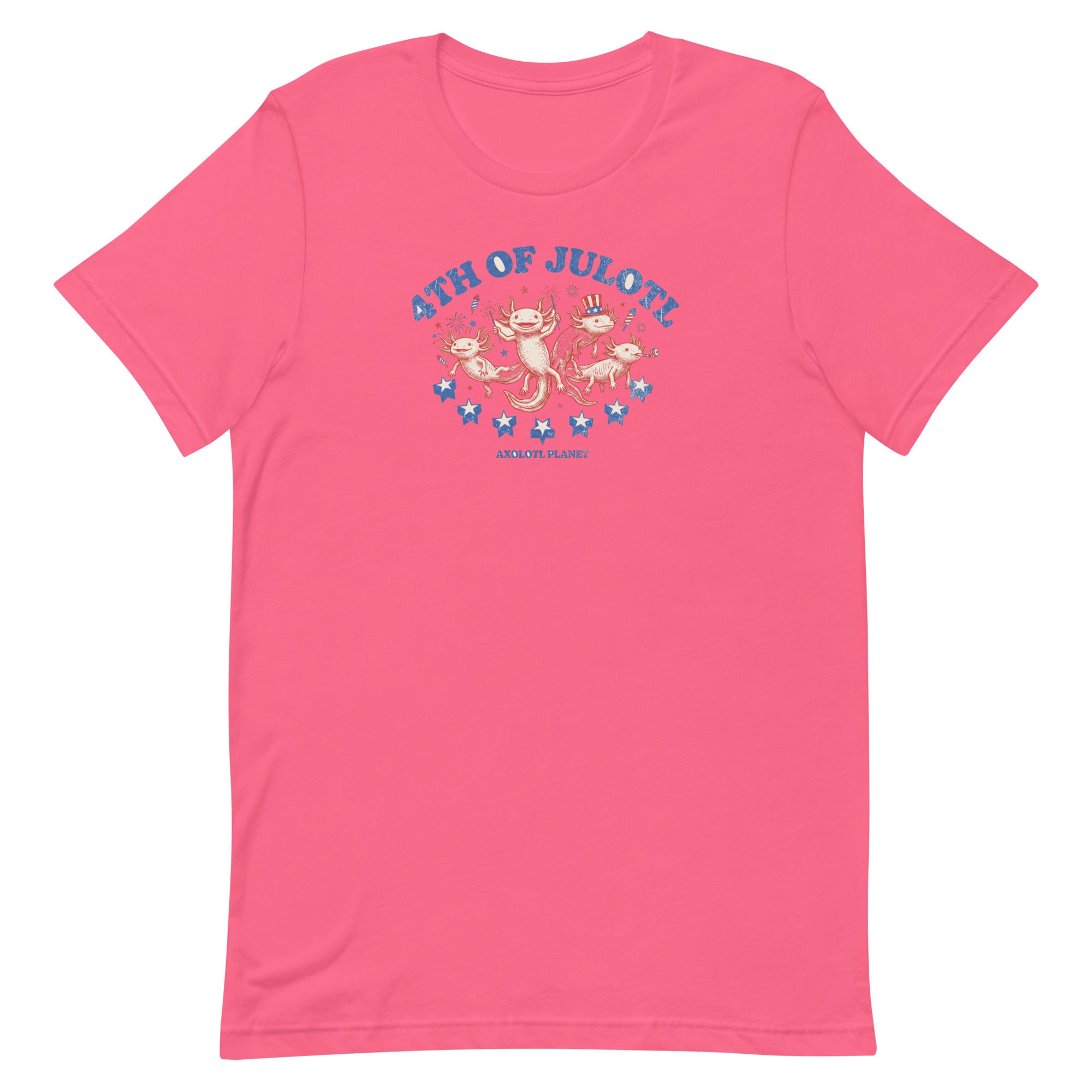 4th of Julotl Parade axolotl T-Shirt mockup