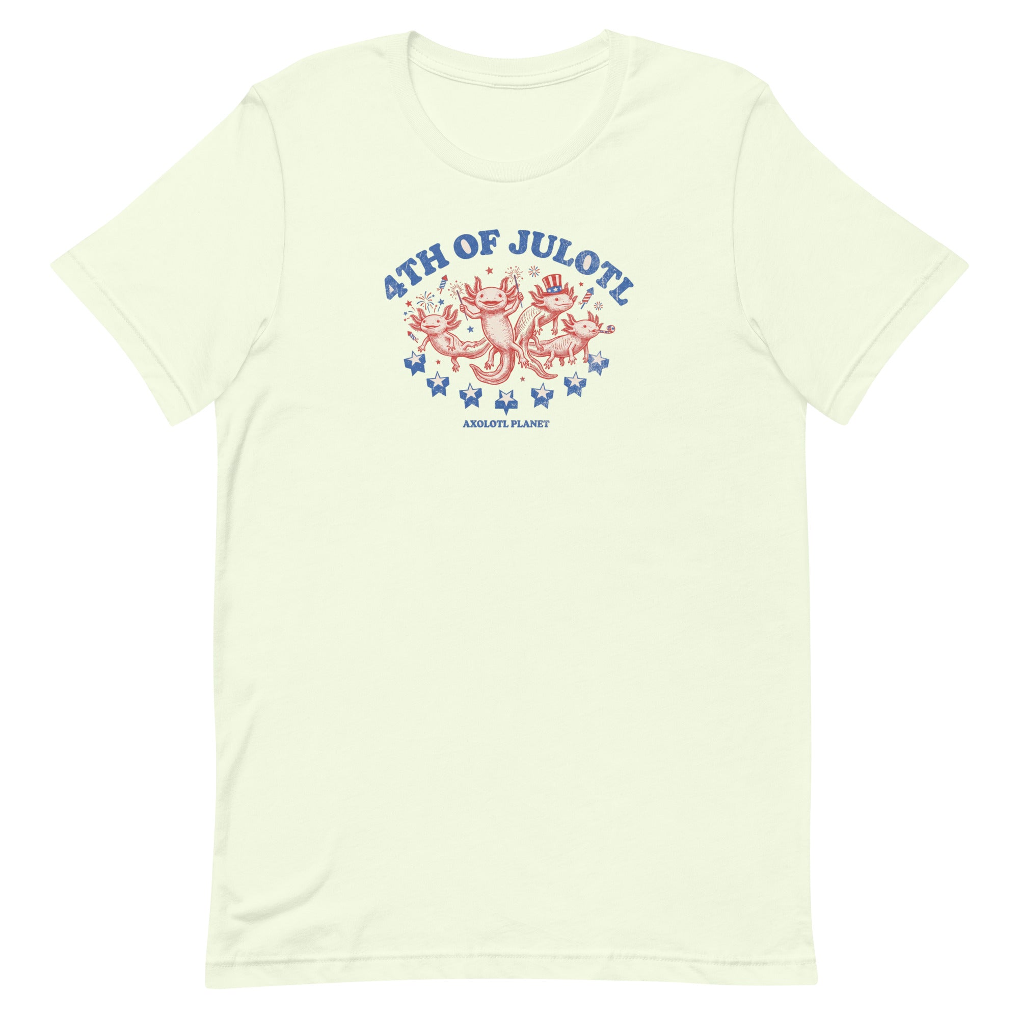 4th of Julotl Parade axolotl T-Shirt mockup