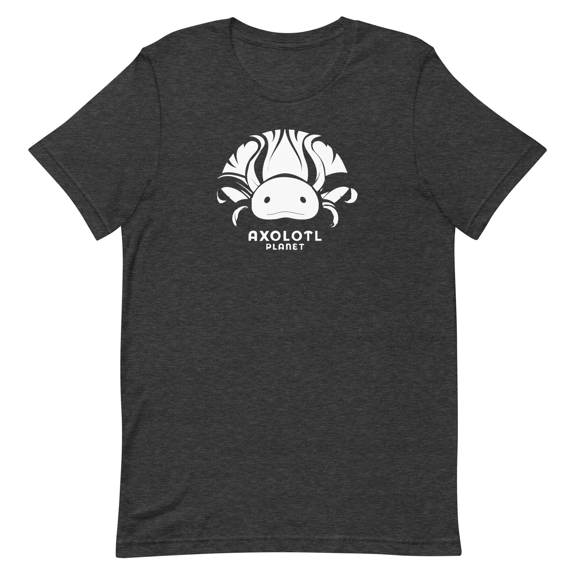 Axolotl Planet Logo (White) axolotl T-Shirt mockup