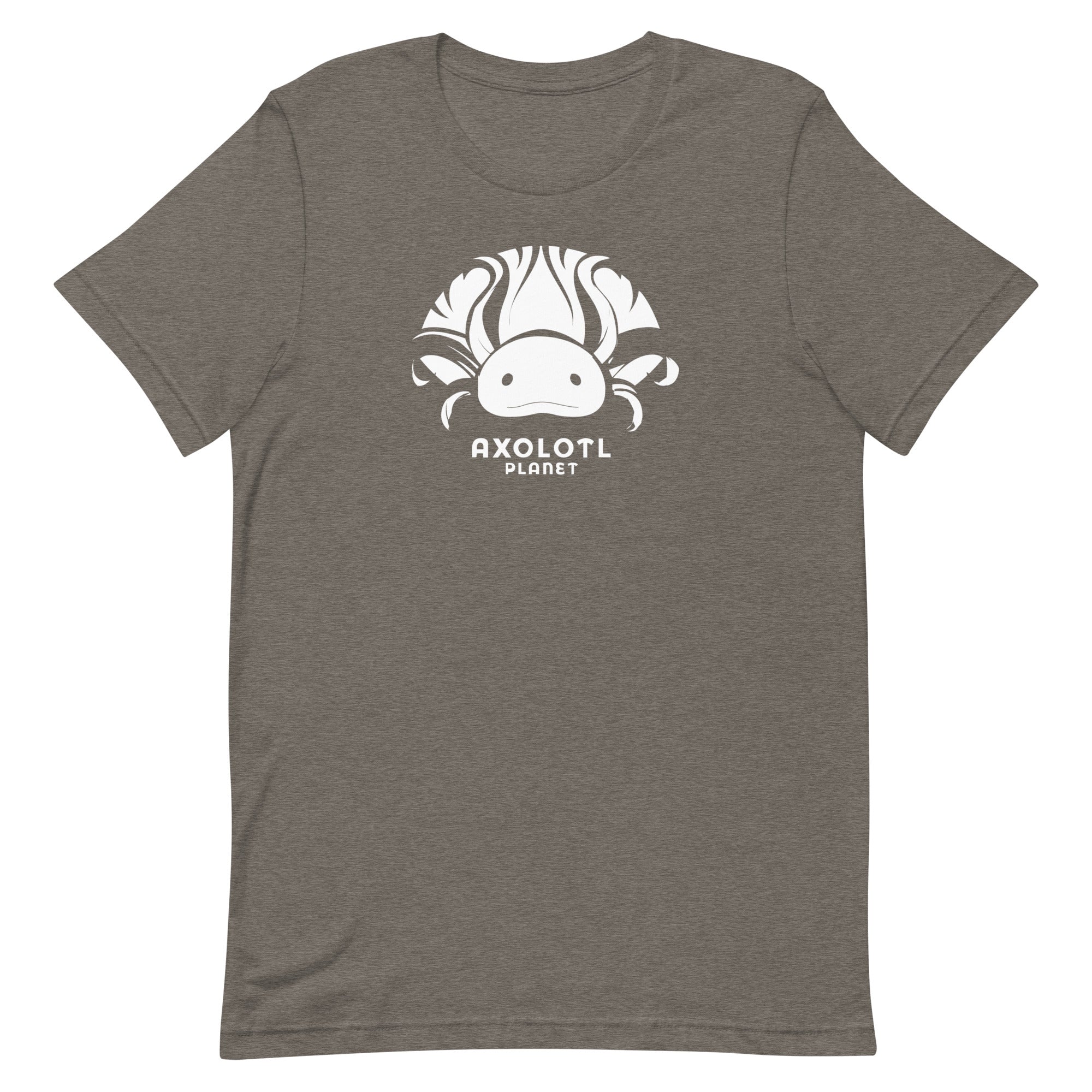 Axolotl Planet Logo (White) axolotl T-Shirt mockup