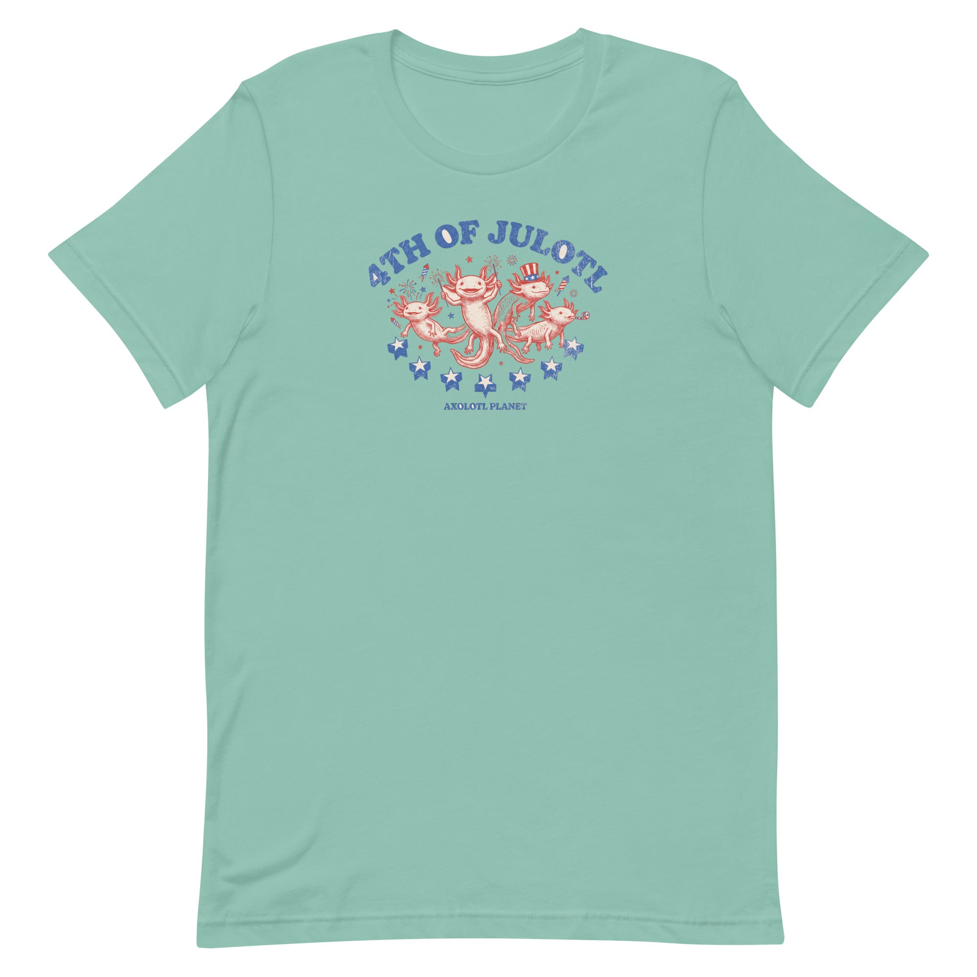 4th of Julotl Parade axolotl T-Shirt mockup