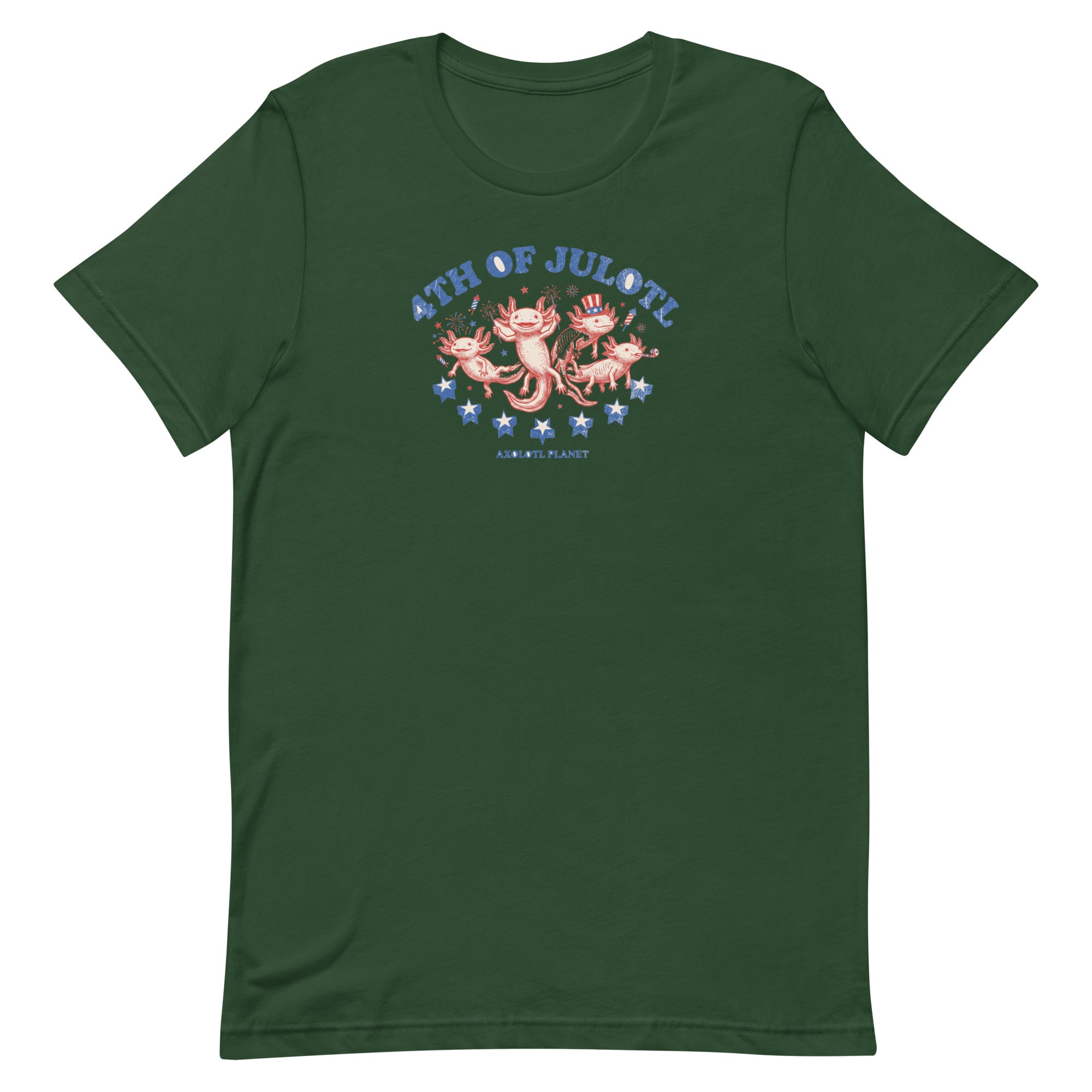 4th of Julotl Parade axolotl T-Shirt mockup