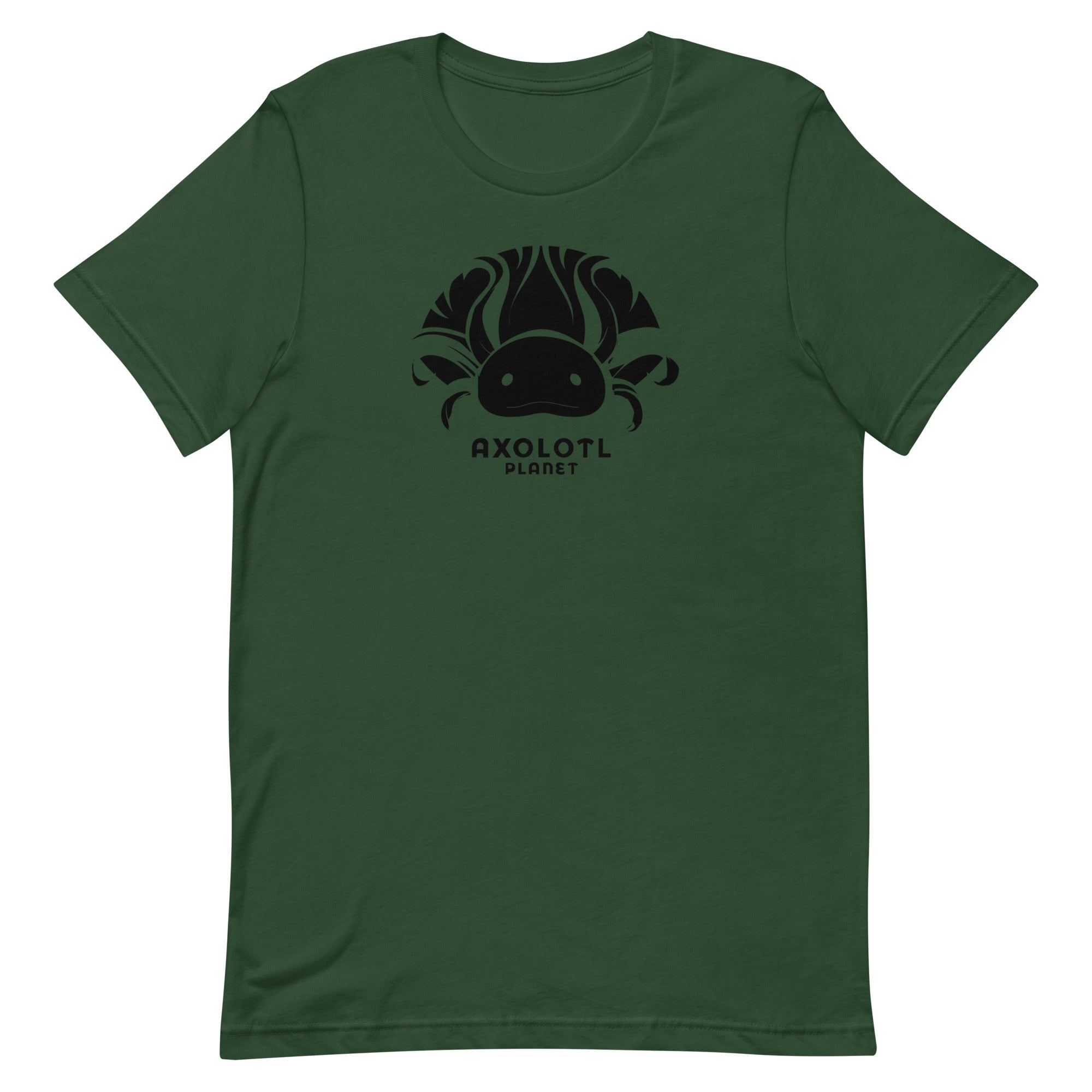 Axolotl Planet Logo (Black) axolotl T-Shirt mockup