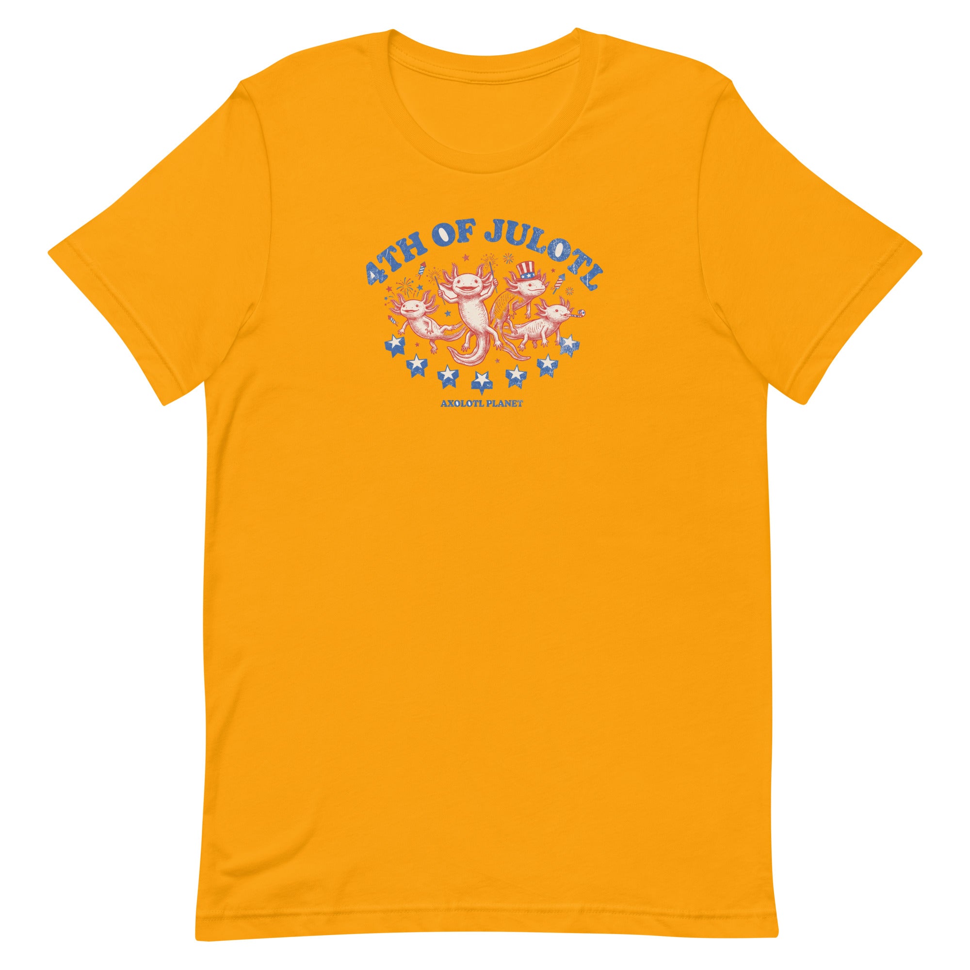 4th of Julotl Parade axolotl T-Shirt mockup