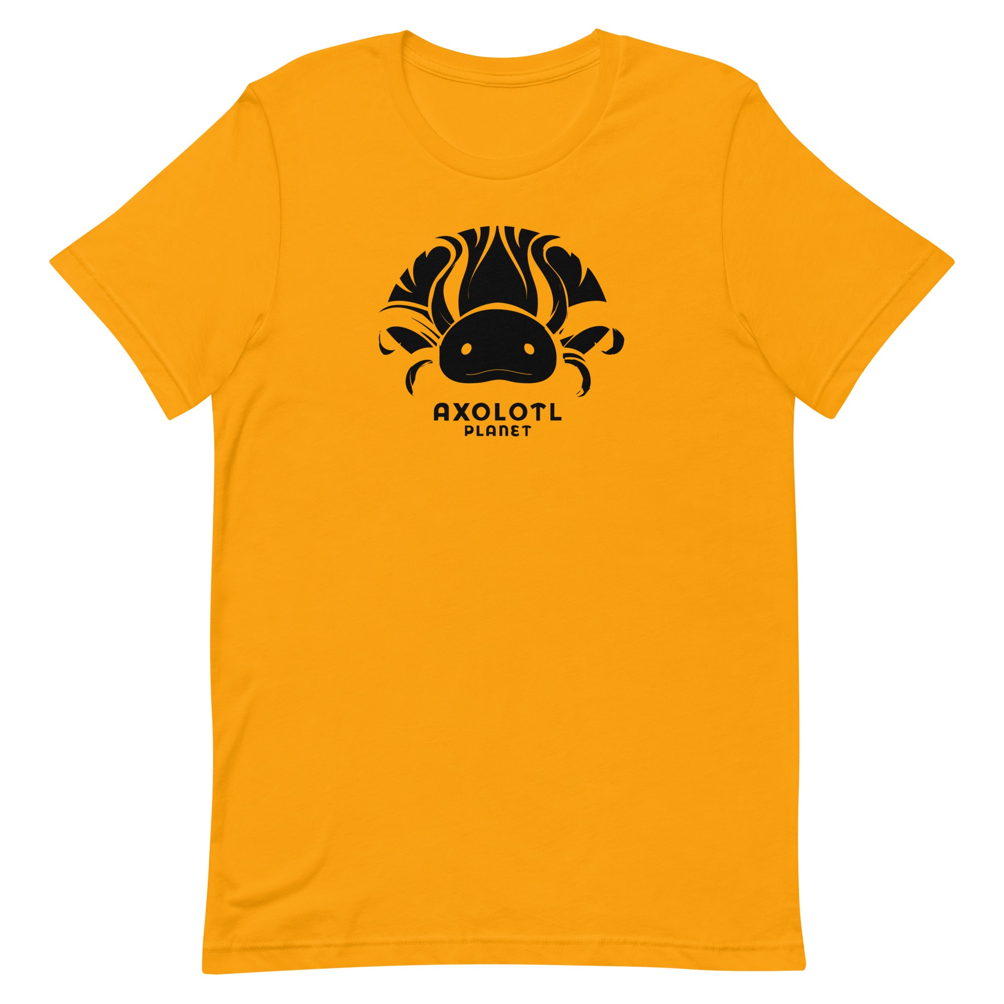 Axolotl Planet Logo (Black) axolotl T-Shirt mockup