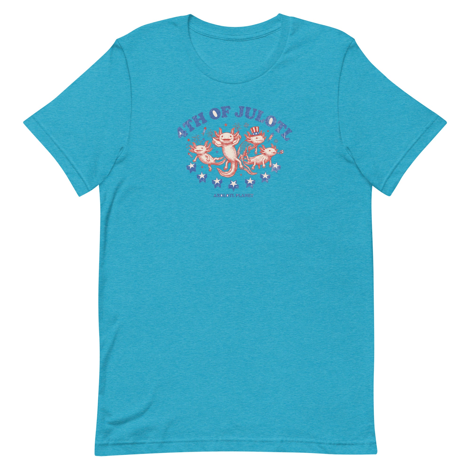 4th of Julotl Parade axolotl T-Shirt mockup